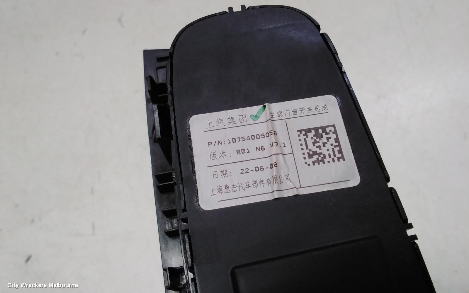 MG HS PWR DR WIND SWITCH, RH FRONT (MASTER SWITCH), W/ POWER FOLD TYPE, SAS23, 09/2019 ONWARDS