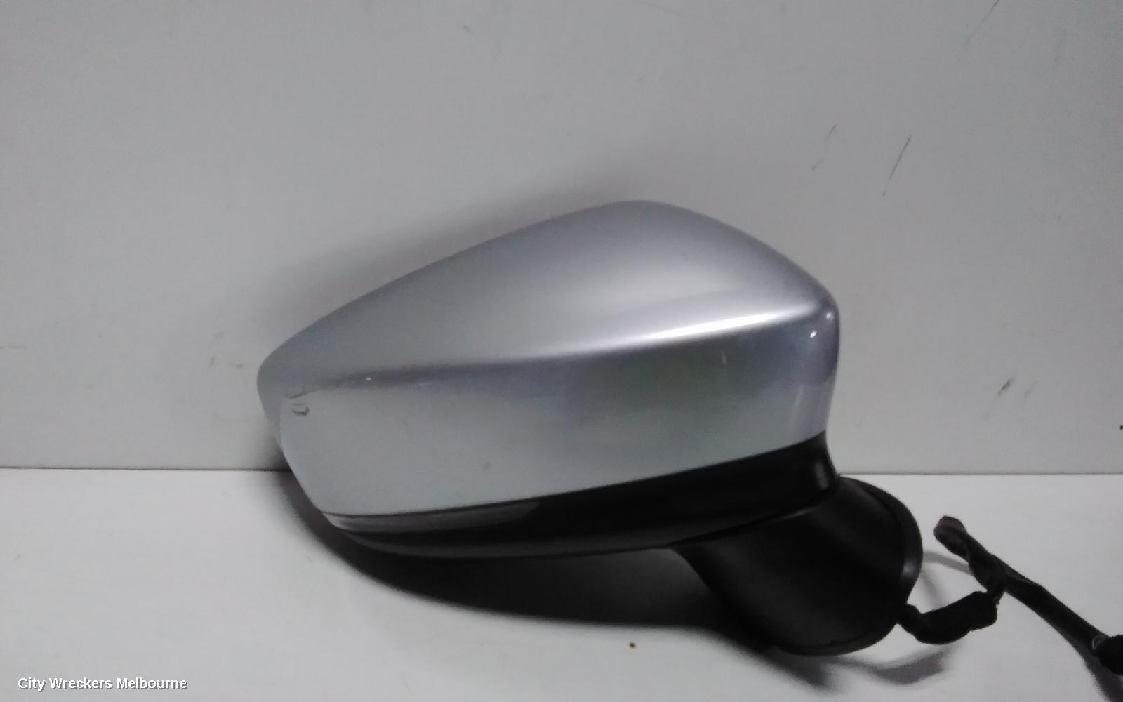 MAZDA 3 RIGHT DOOR MIRROR, BN, MAXX/TOURING/SP25, NON HEATED, W/ BLIND SPOT TYPE, 05/2016 - 02/2019