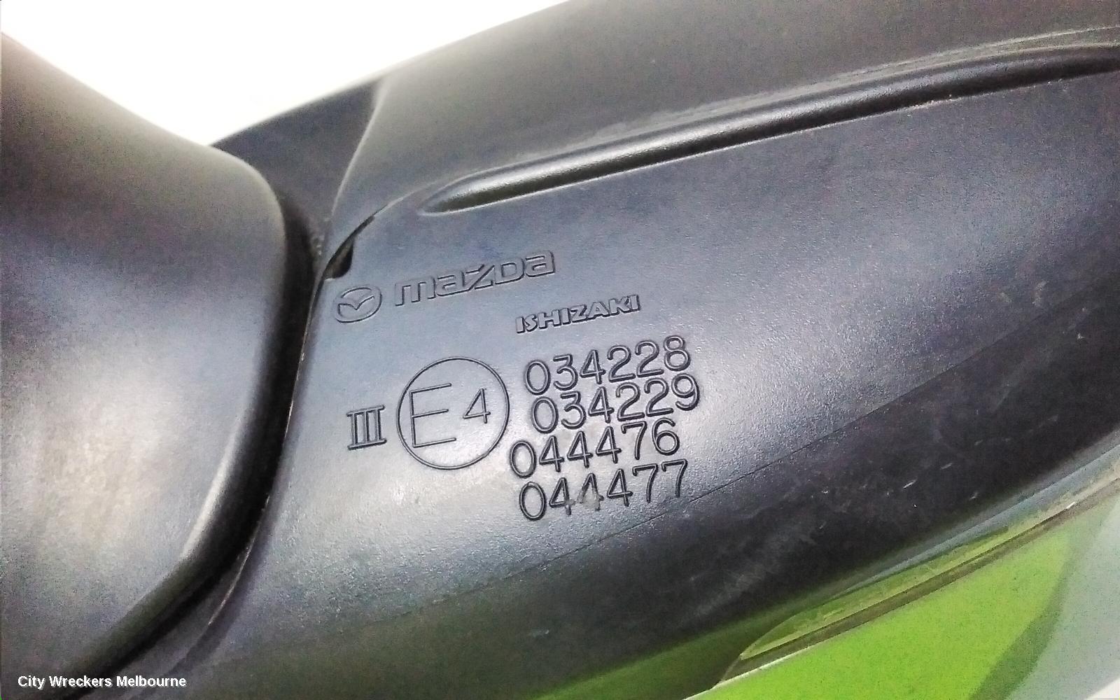 MAZDA 3 RIGHT DOOR MIRROR, BN, MAXX/TOURING/SP25, NON HEATED, W/ BLIND SPOT TYPE, 05/2016 - 02/2019