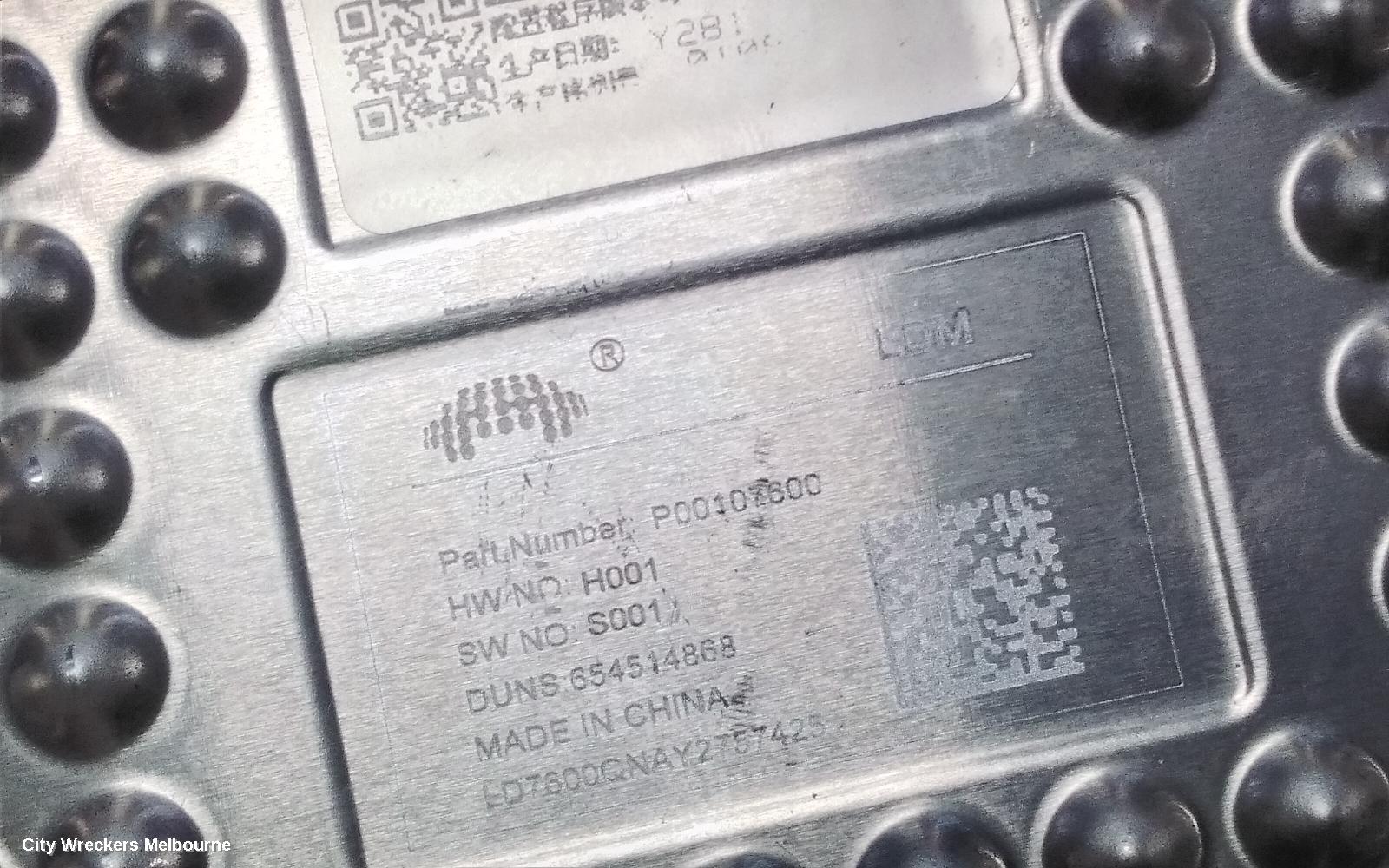 MG HS LEFT HEADLAMP, SAS23, LED TYPE, 09/2019 ONWARDS
