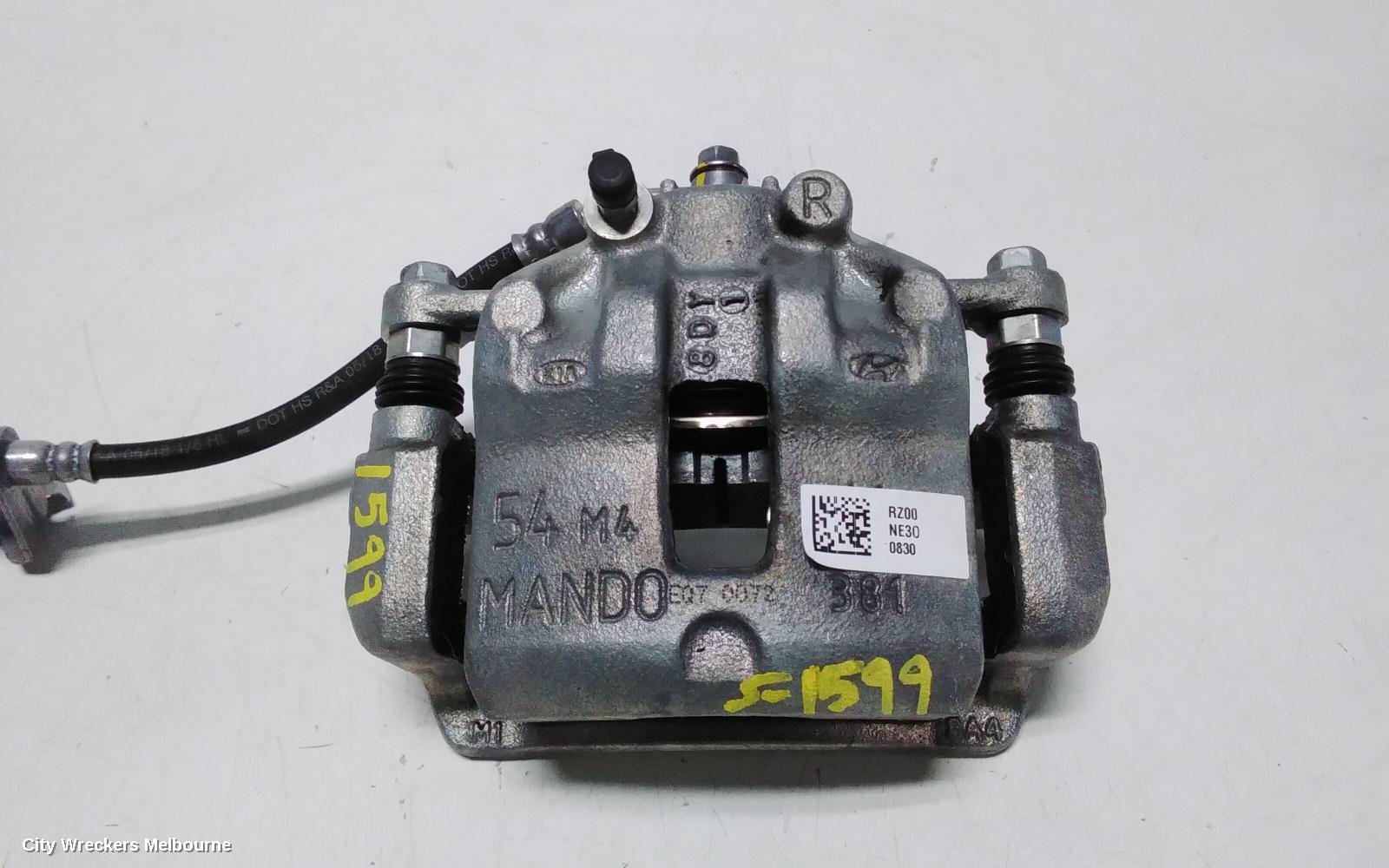 KIA RIO CALIPER, RH FRONT, 256 MM, YB, 12/2016 - 06/2023