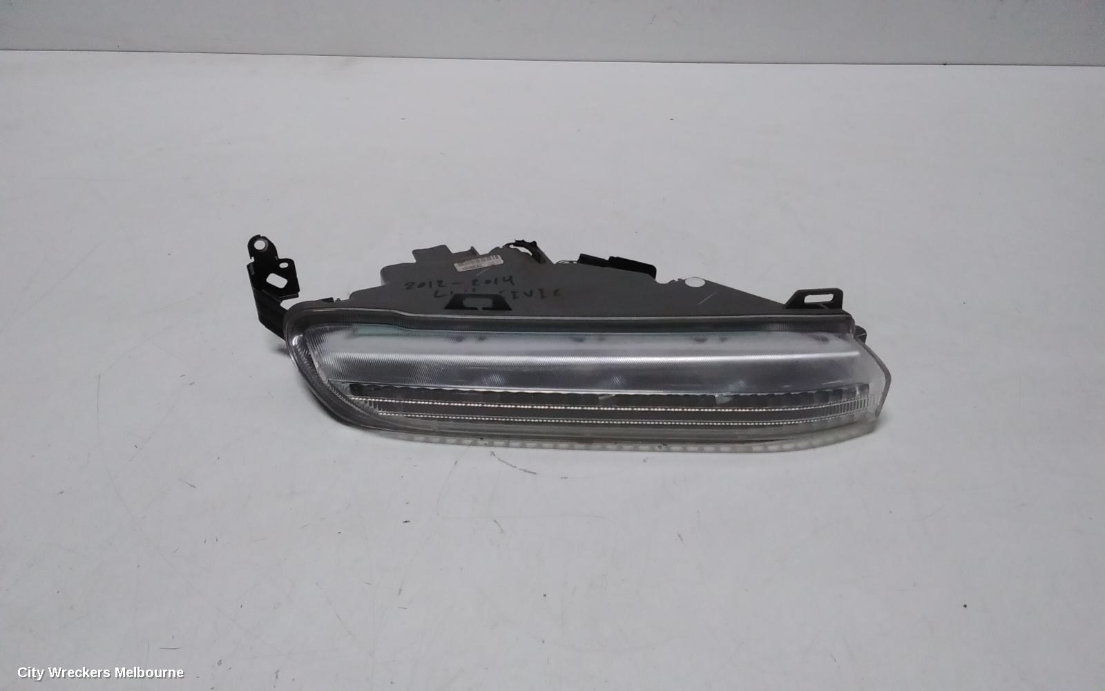HONDA CIVIC LEFT INDICATOR/FOG/SIDE, DAYTIME RUNNING LAMP, 9TH GEN, HATCH (VIN SHHFK), 06/2012 - 03/2015