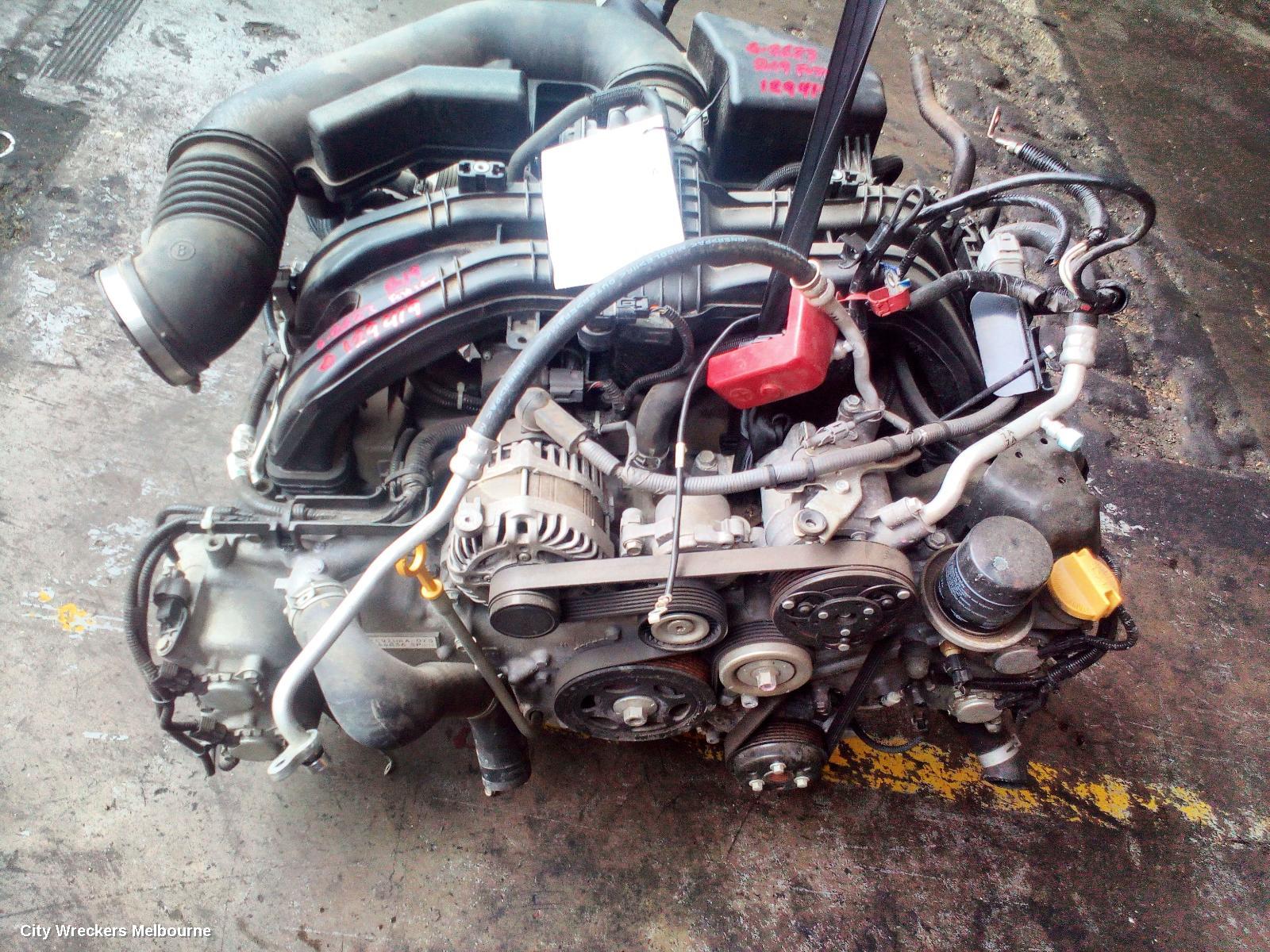 SUBARU FORESTER ENGINE, PETROL, 2.5, FB25, SK, 08/2018 ONWARDS