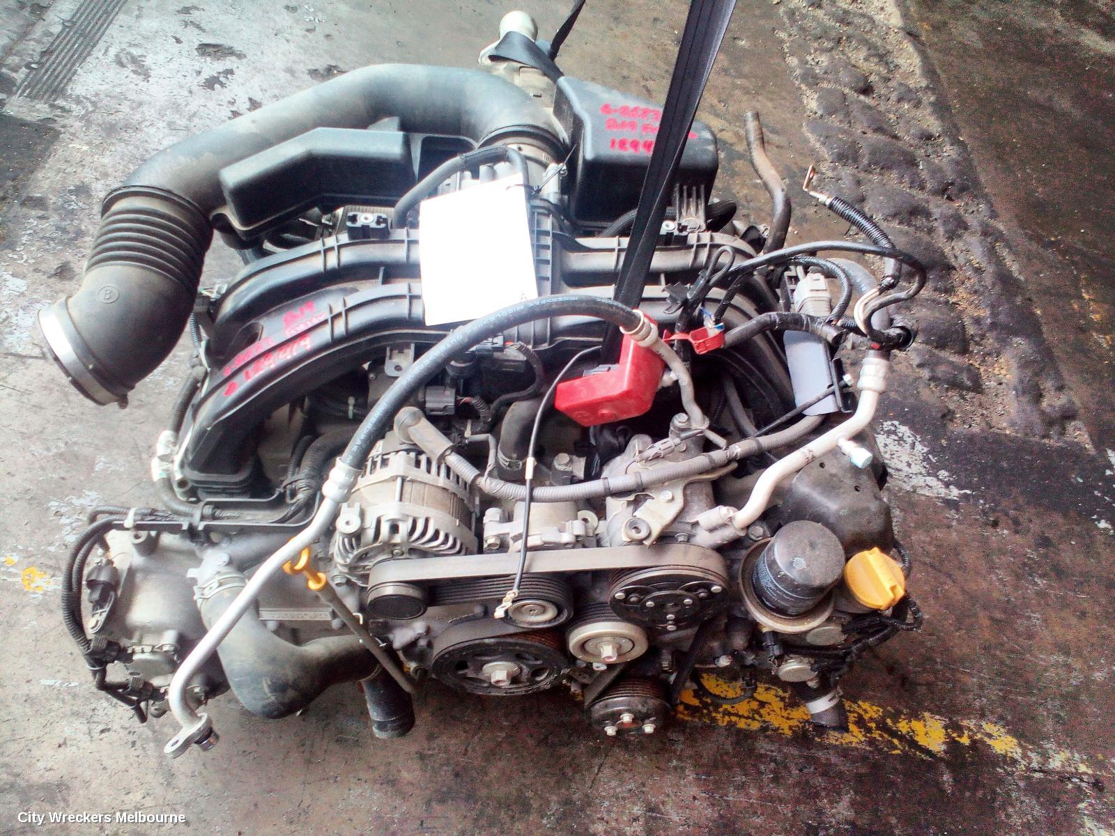 SUBARU FORESTER ENGINE, PETROL, 2.5, FB25, SK, 08/2018 ONWARDS