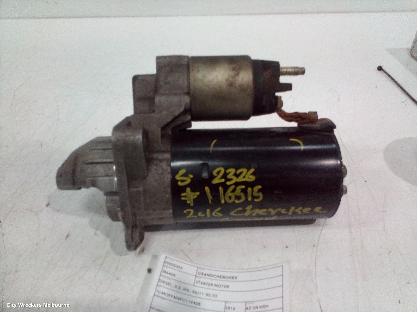 JEEP GRANDCHEROKEE STARTER, DIESEL, 3.0, WK, 06/2011 - 02/2022