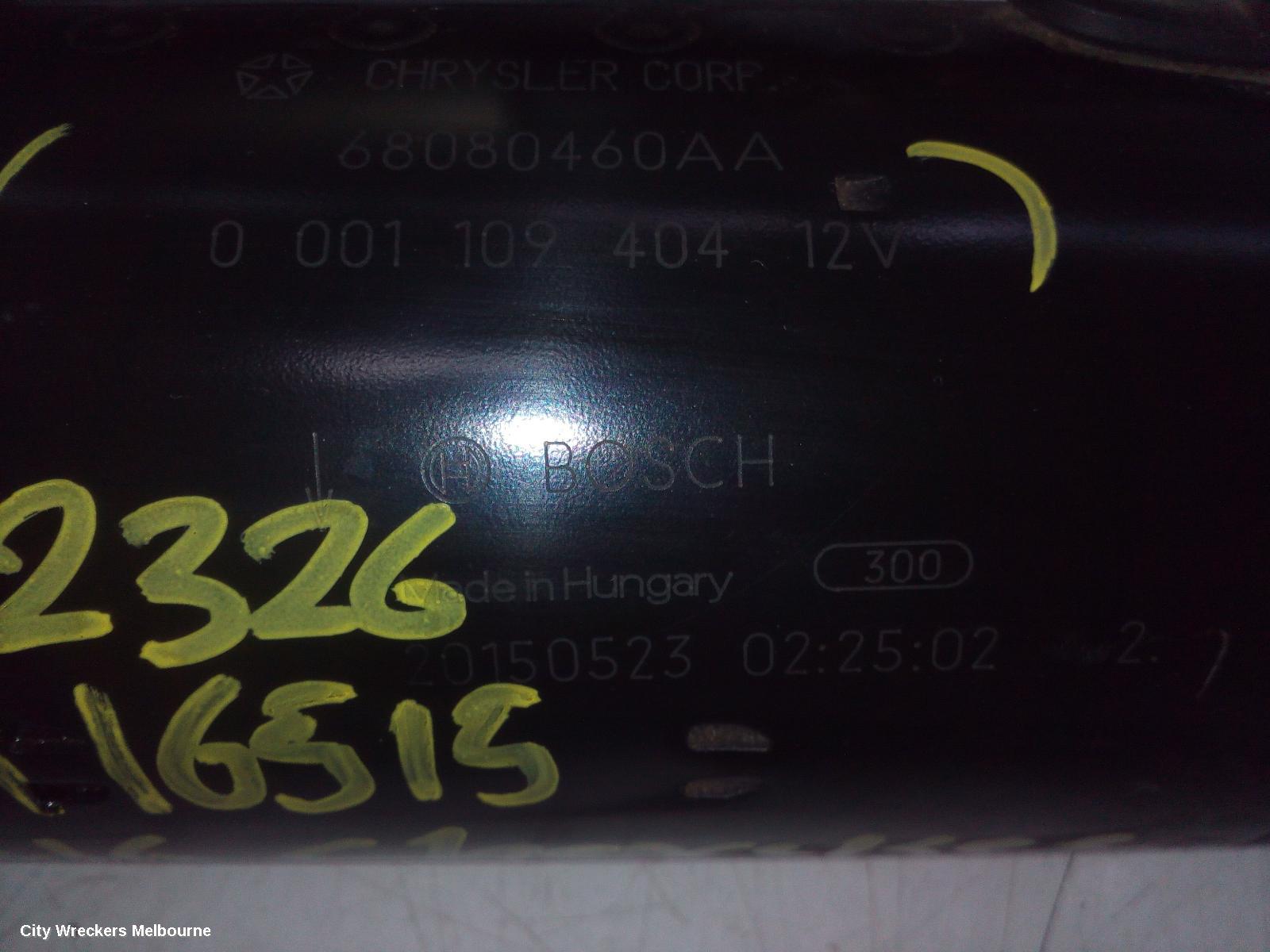 JEEP GRANDCHEROKEE STARTER, DIESEL, 3.0, WK, 06/2011 - 02/2022