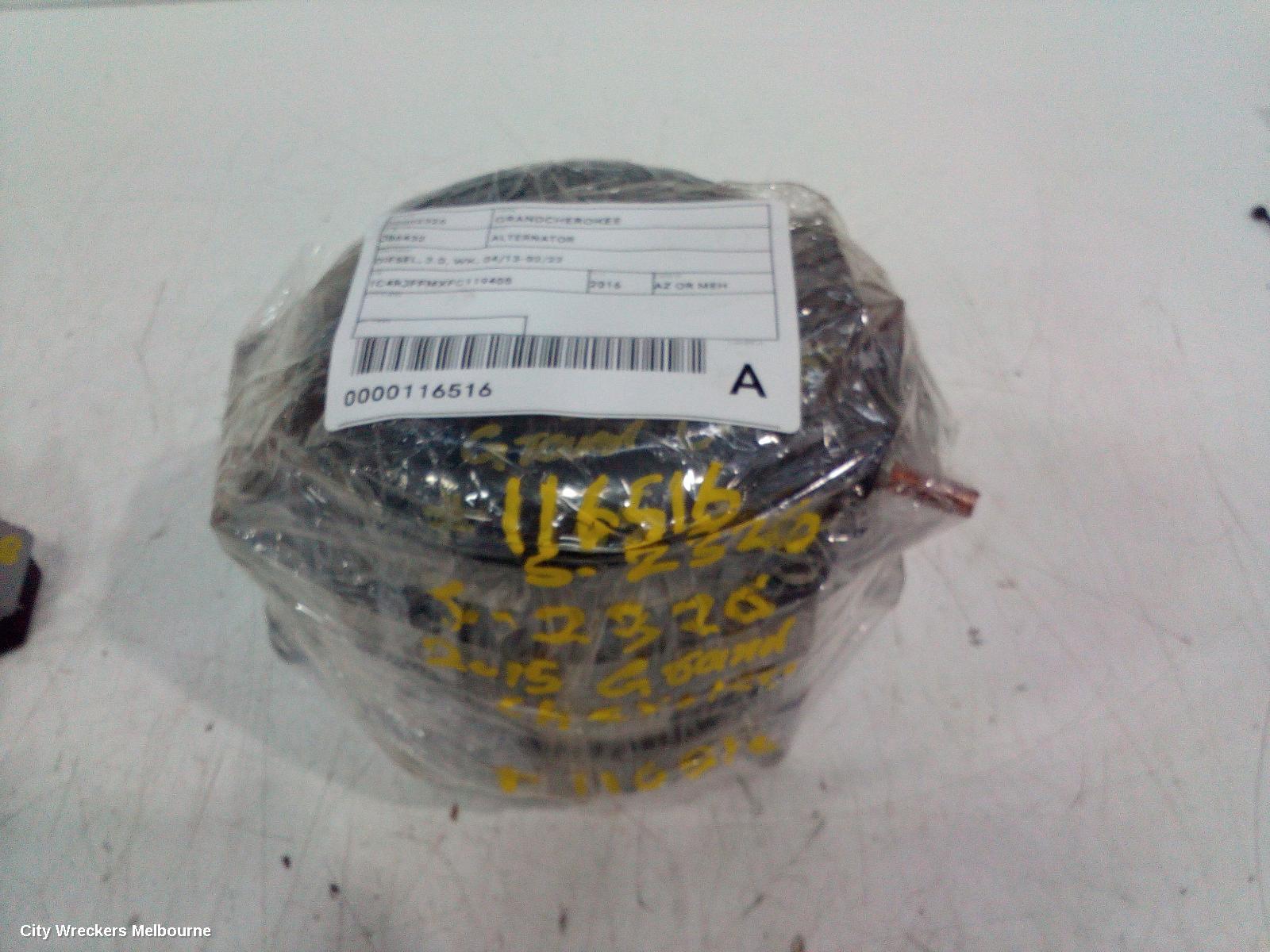 JEEP GRANDCHEROKEE ALTERNATOR, DIESEL, 3.0, WK, 04/2013 - 02/2022