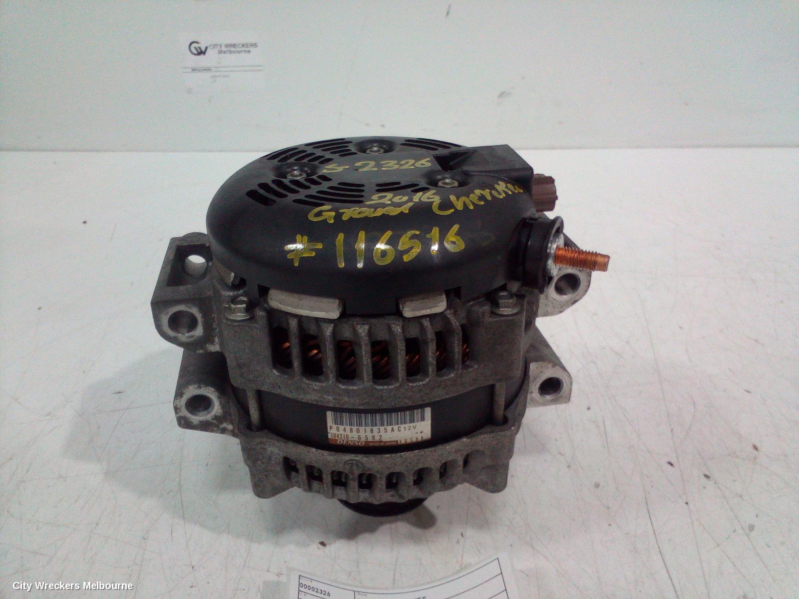 JEEP GRANDCHEROKEE ALTERNATOR, DIESEL, 3.0, WK, 04/2013 - 02/2022