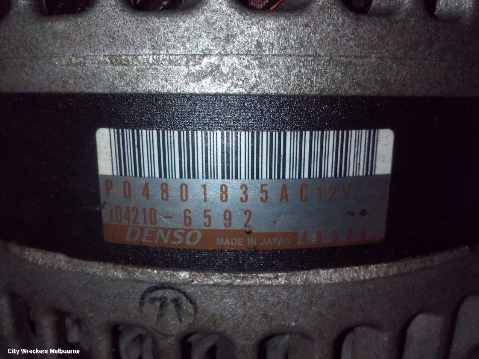 JEEP GRANDCHEROKEE ALTERNATOR, DIESEL, 3.0, WK, 04/2013 - 02/2022