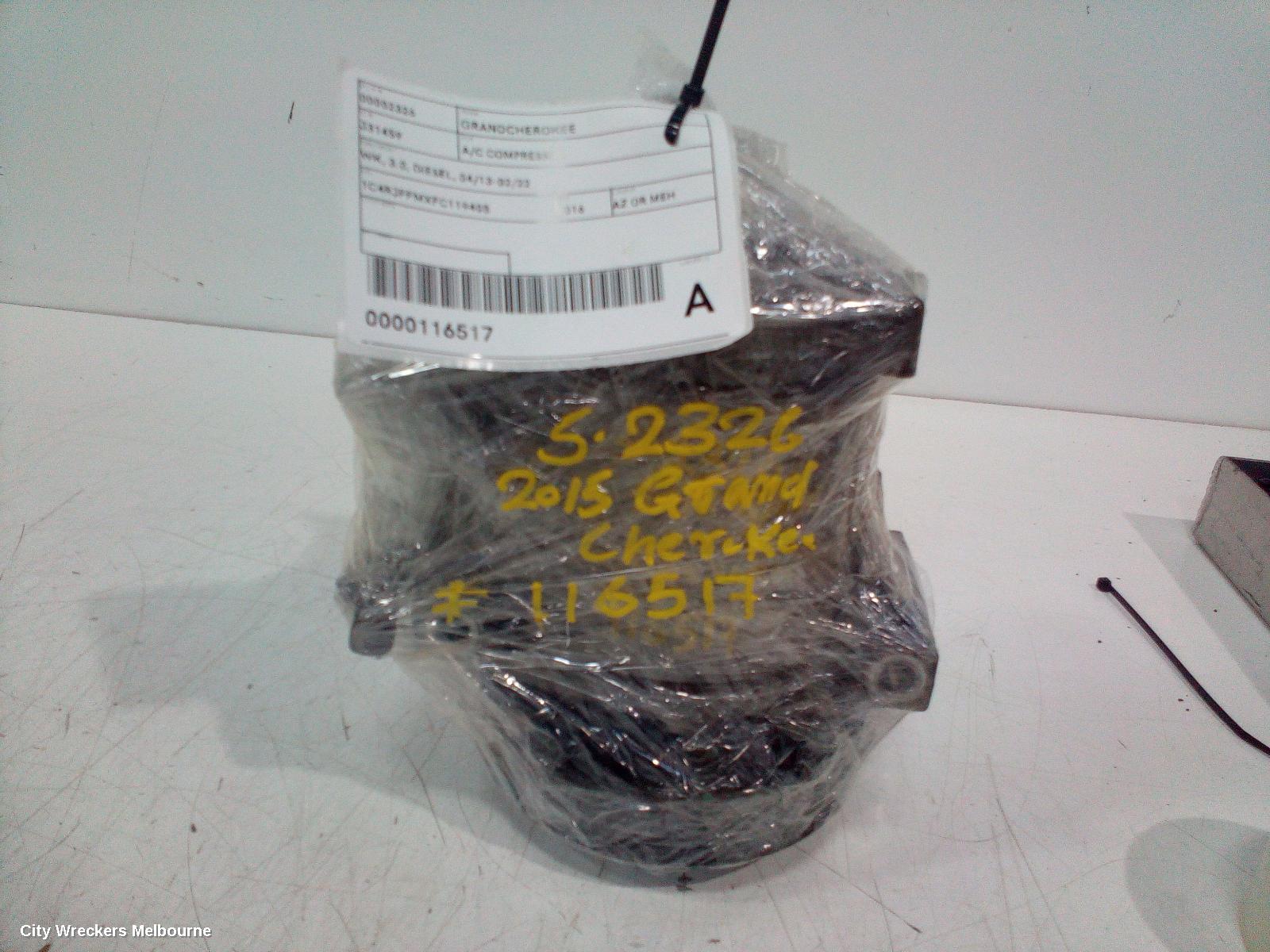 JEEP GRANDCHEROKEE A/C COMPRESSOR, WK, 3.0, DIESEL, 04/2013 - 02/2022