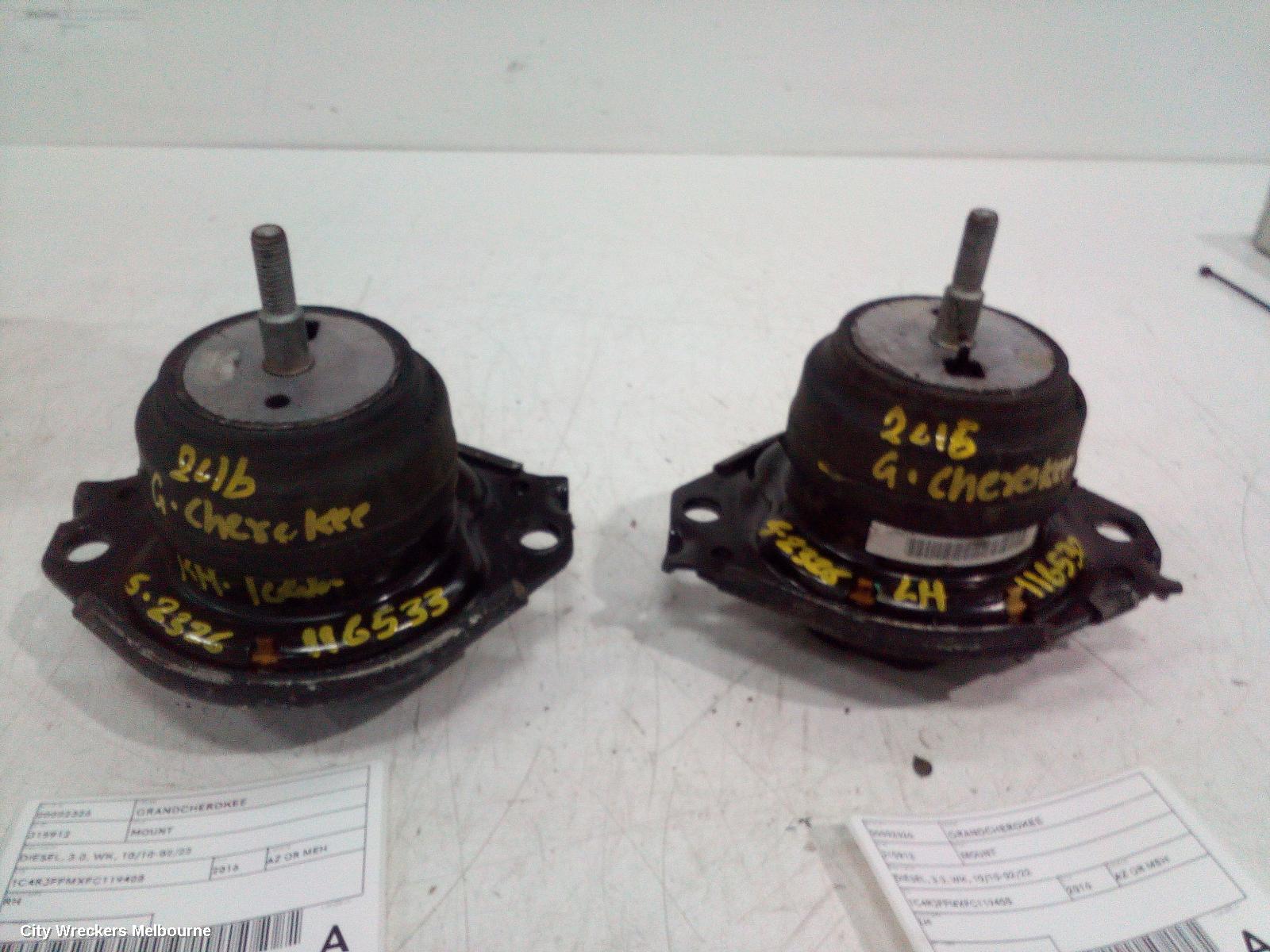 JEEP GRANDCHEROKEE MOUNT, ENGINE MOUNT, FRONT, RIGHT, DIESEL, 3.0, TURBO, WK, 10/2010 - 02/2022