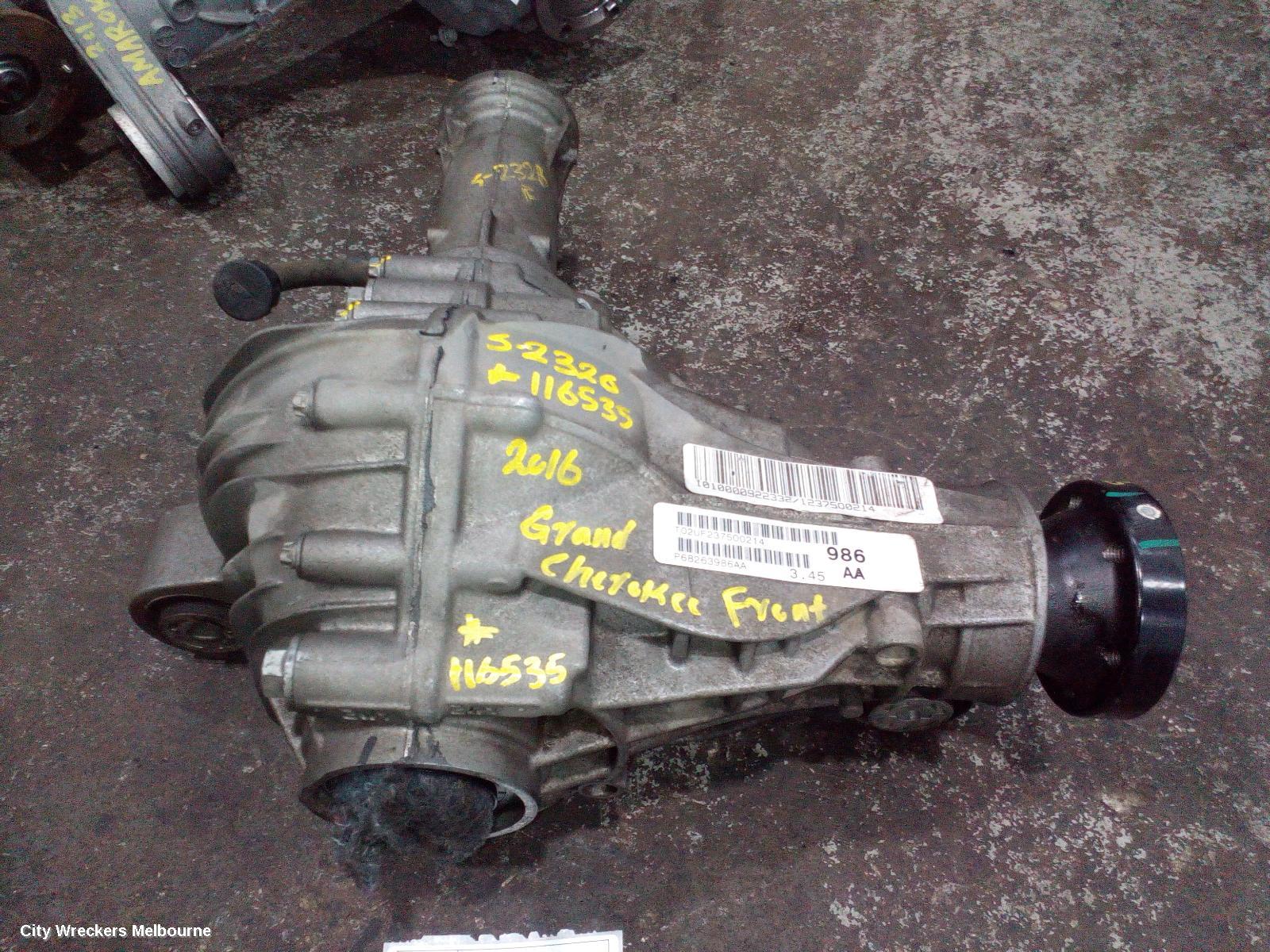JEEP GRANDCHEROKEE DIFFERENTIAL CENTRE, FRONT, 3.0, DIESEL, WK, 3.44/3.45 RATIO, 10/2010 - 02/2022