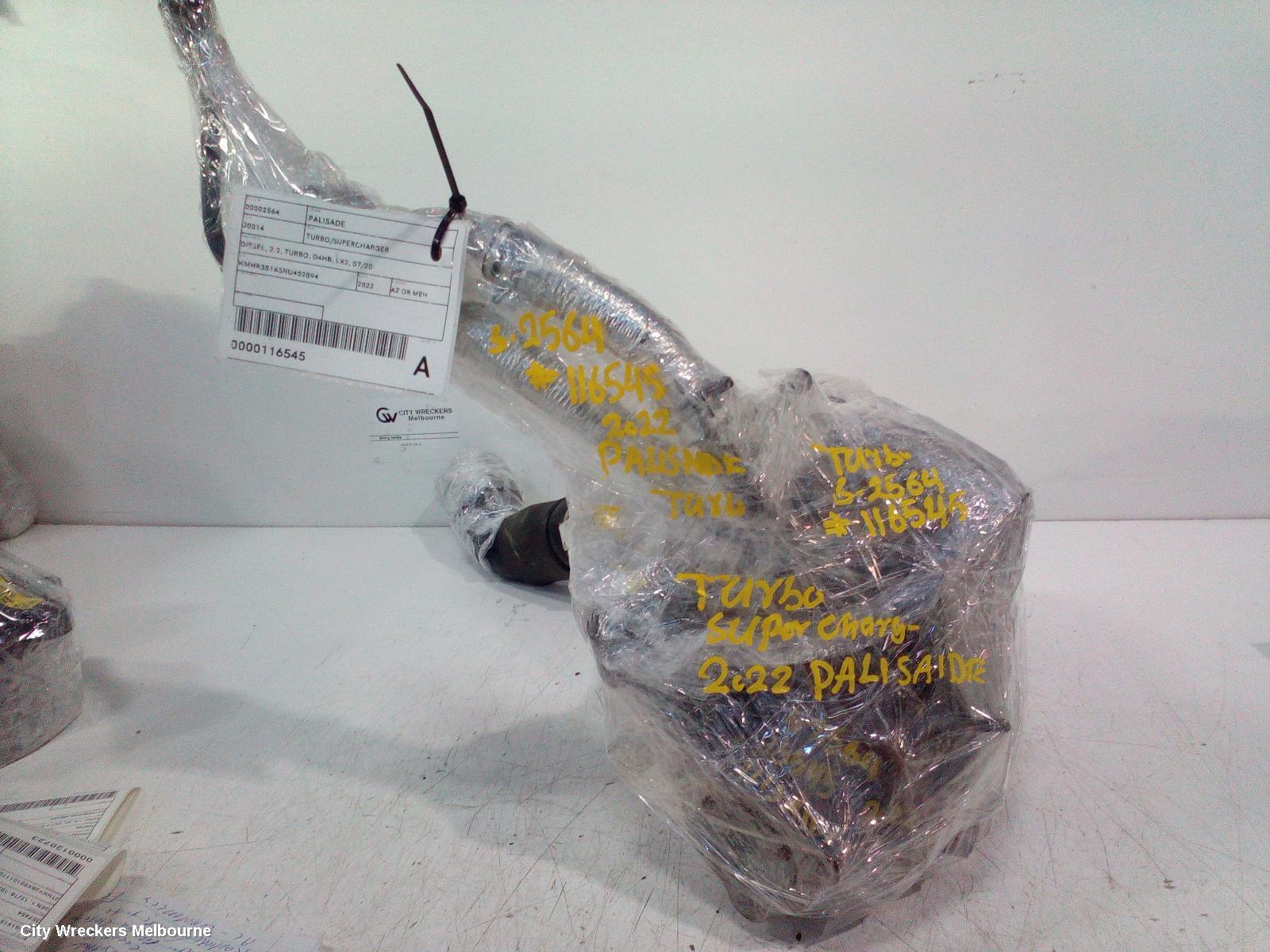 HYUNDAI PALISADE TURBO SUPERCHARGER, DIESEL, 2.2, TURBO, D4HB, LX2, 07/2020 ONWARDS
