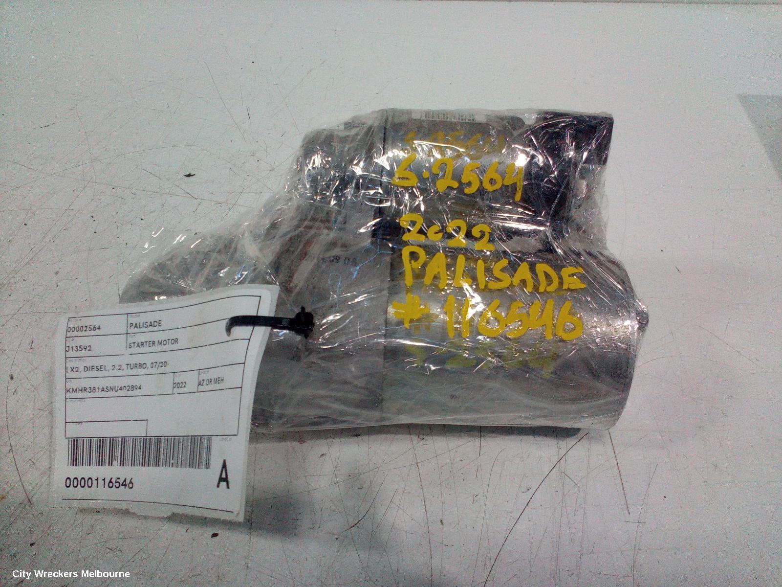 HYUNDAI PALISADE STARTER, LX2, DIESEL, 2.2, TURBO, 07/2020 ONWARDS