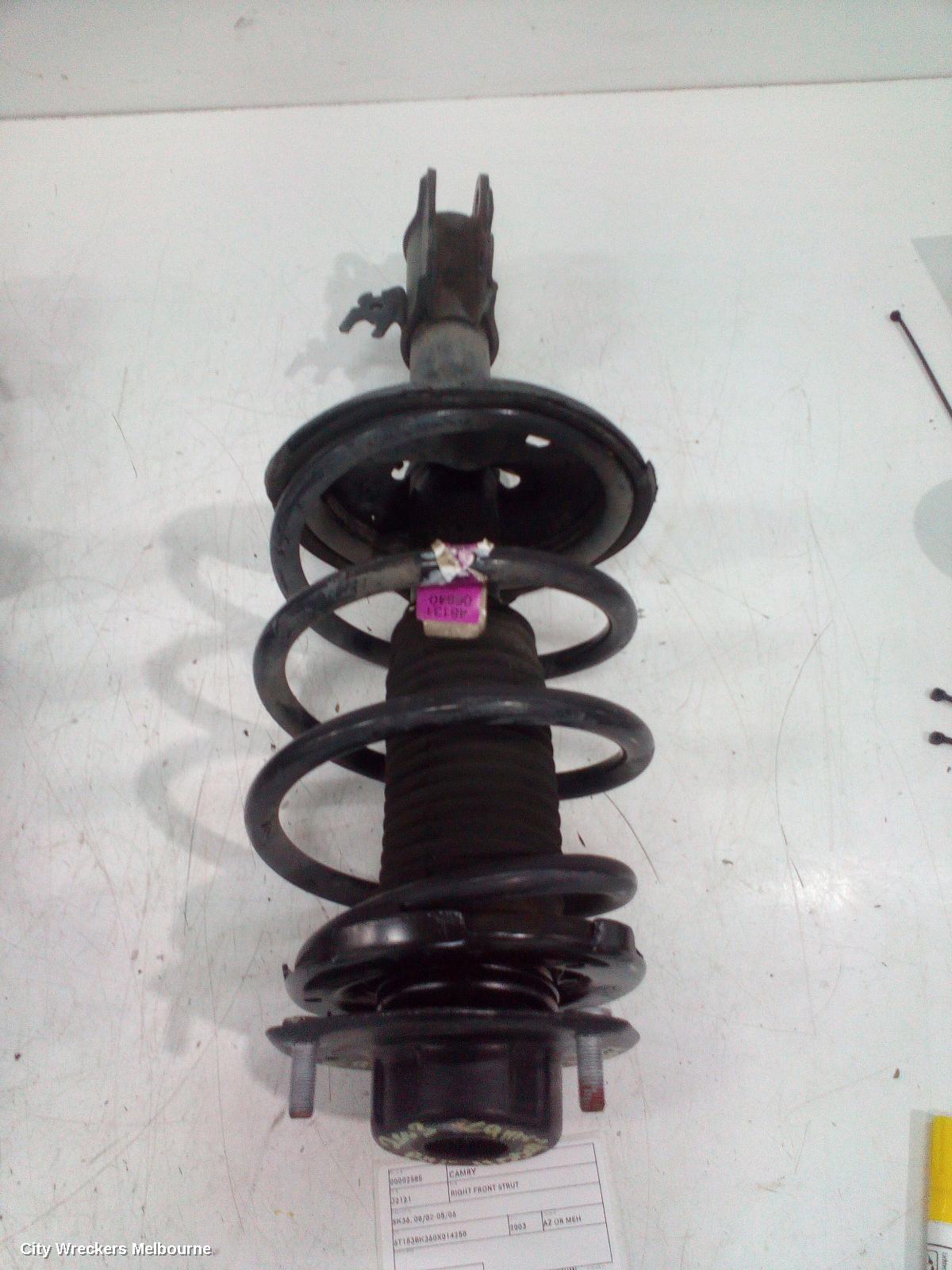 TOYOTA CAMRY RIGHT FRONT STRUT, SK36, 08/2002 - 05/2006