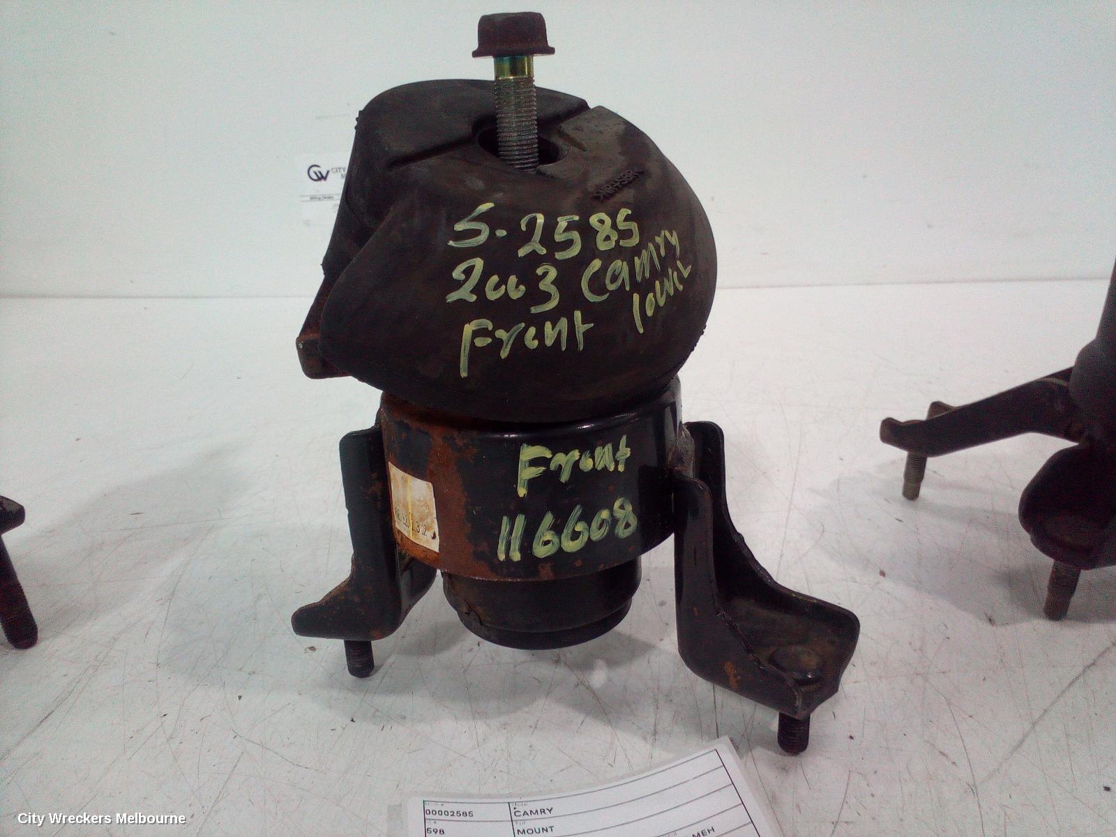 TOYOTA CAMRY MOUNT, ENGINE MOUNT, FRONT, PETROL, 2.4, 2AZ-FE, SK36, 08/2002 - 05/2006