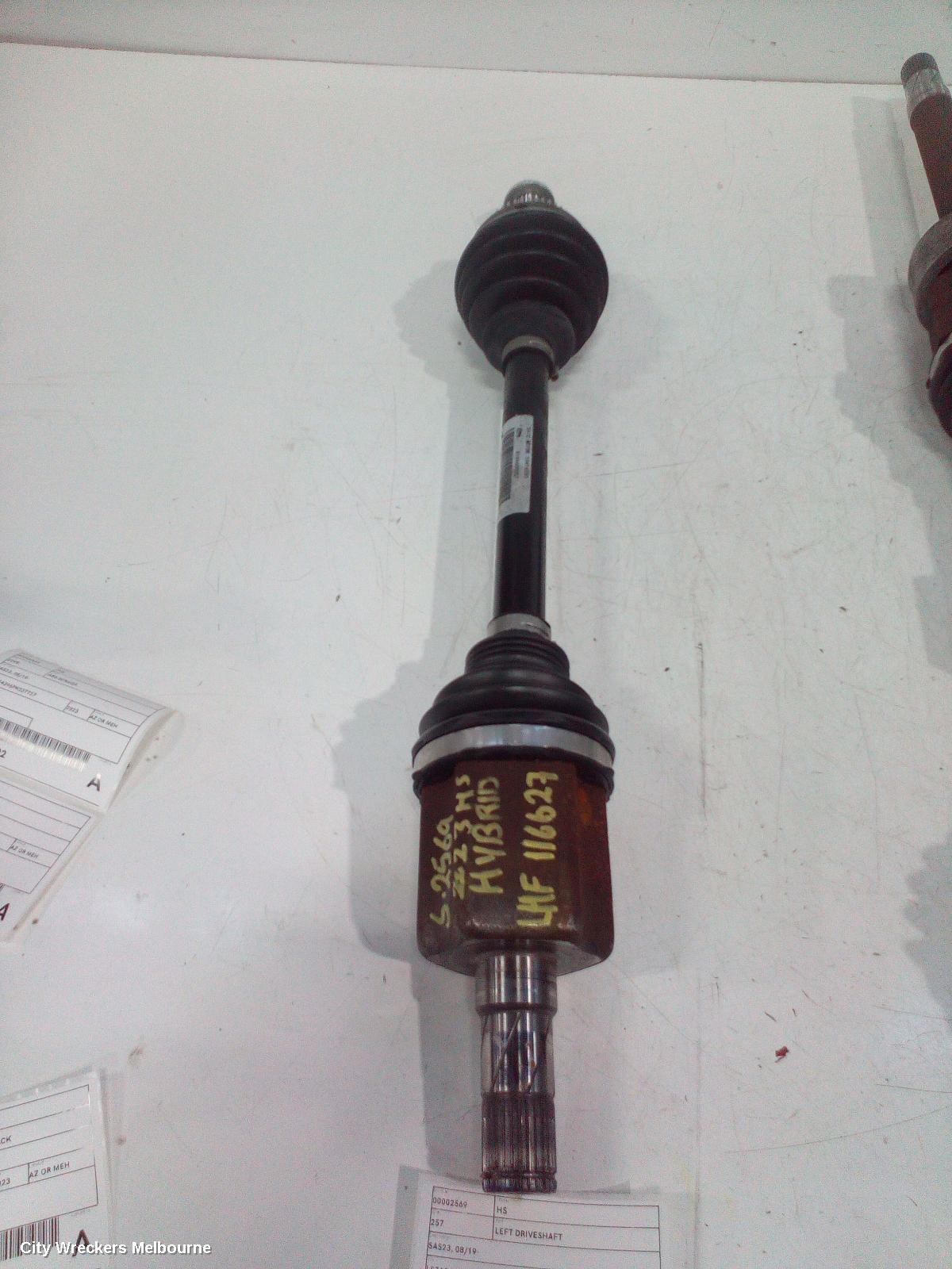 MG HS LEFT DRIVESHAFT, SAS23, FRONT, 08/2019 ONWARDS