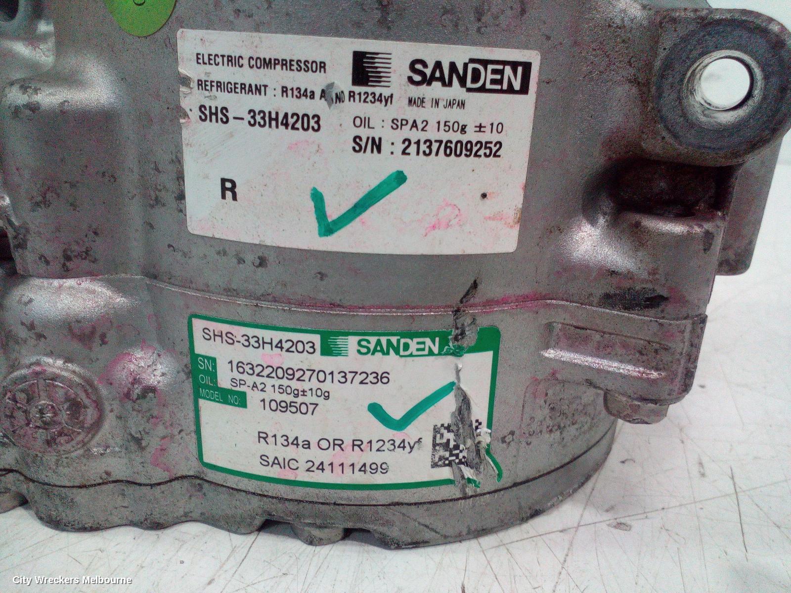 MG HS A/C COMPRESSOR, SAS23, PETROL, 1.5, PHEV, 03/2021 ONWARDS
