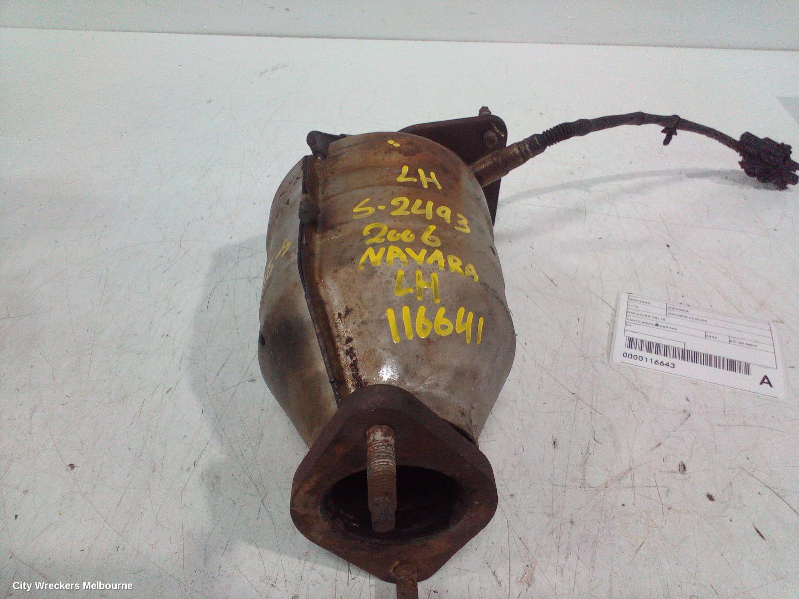 NISSAN NAVARA CATALYTIC CONVERTER, D40, LH PRIMARY BOLT ON CAT TYPE (TO MANIFOLD), 4.0, VQ40, PETROL, 09/2005 - 12/2011