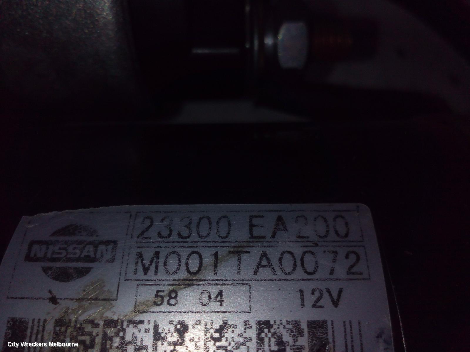 NISSAN NAVARA STARTER, PETROL, 4.0, VQ40, D40, 09/2005 - 12/2011