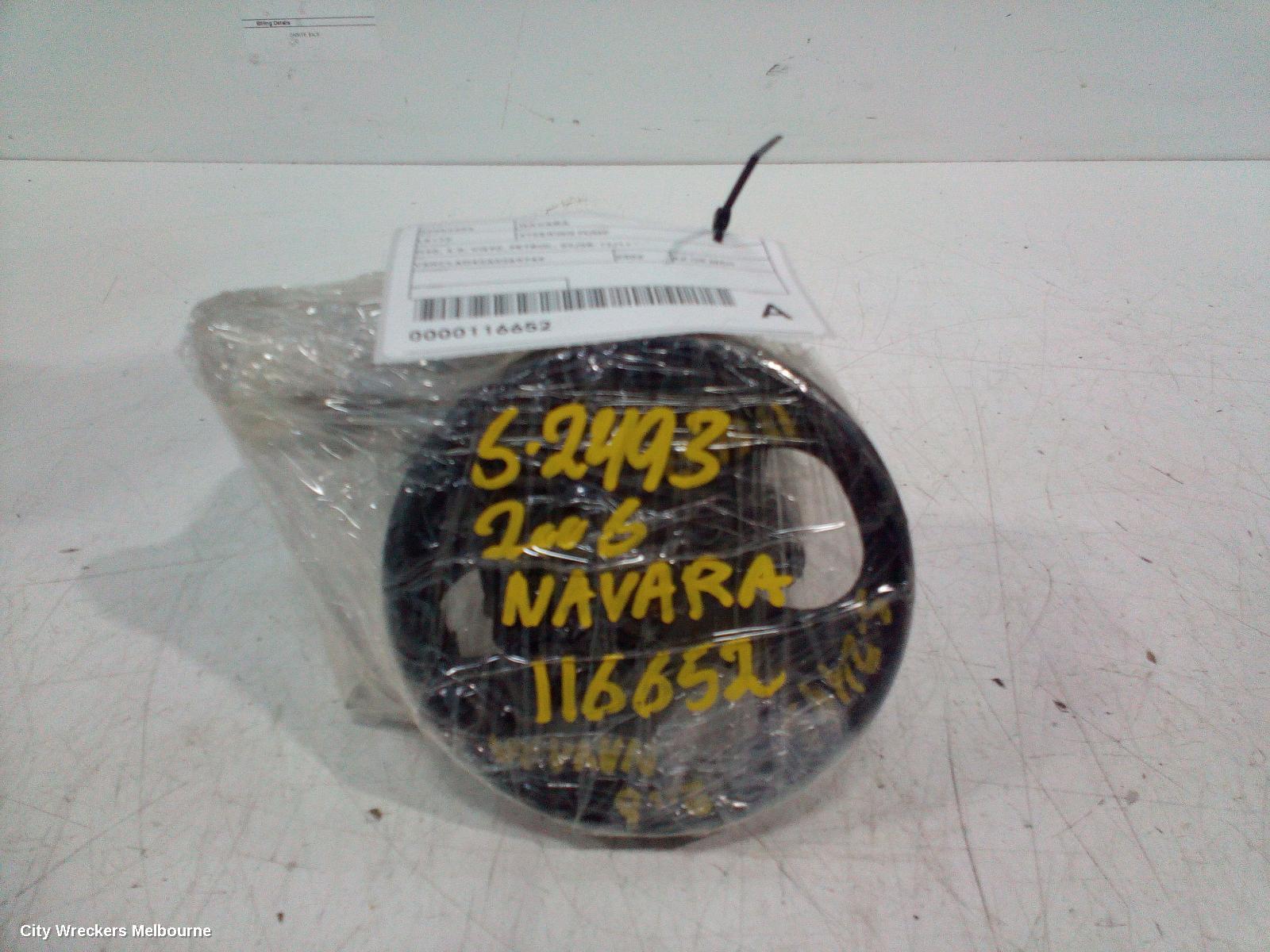 NISSAN NAVARA STEERING PUMP, D40, 4.0, VQ40, PETROL, 09/2005 - 12/2011