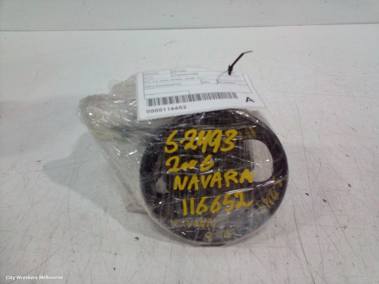 NISSAN NAVARA STEERING PUMP, D40, 4.0, VQ40, PETROL, 09/2005 - 12/2011