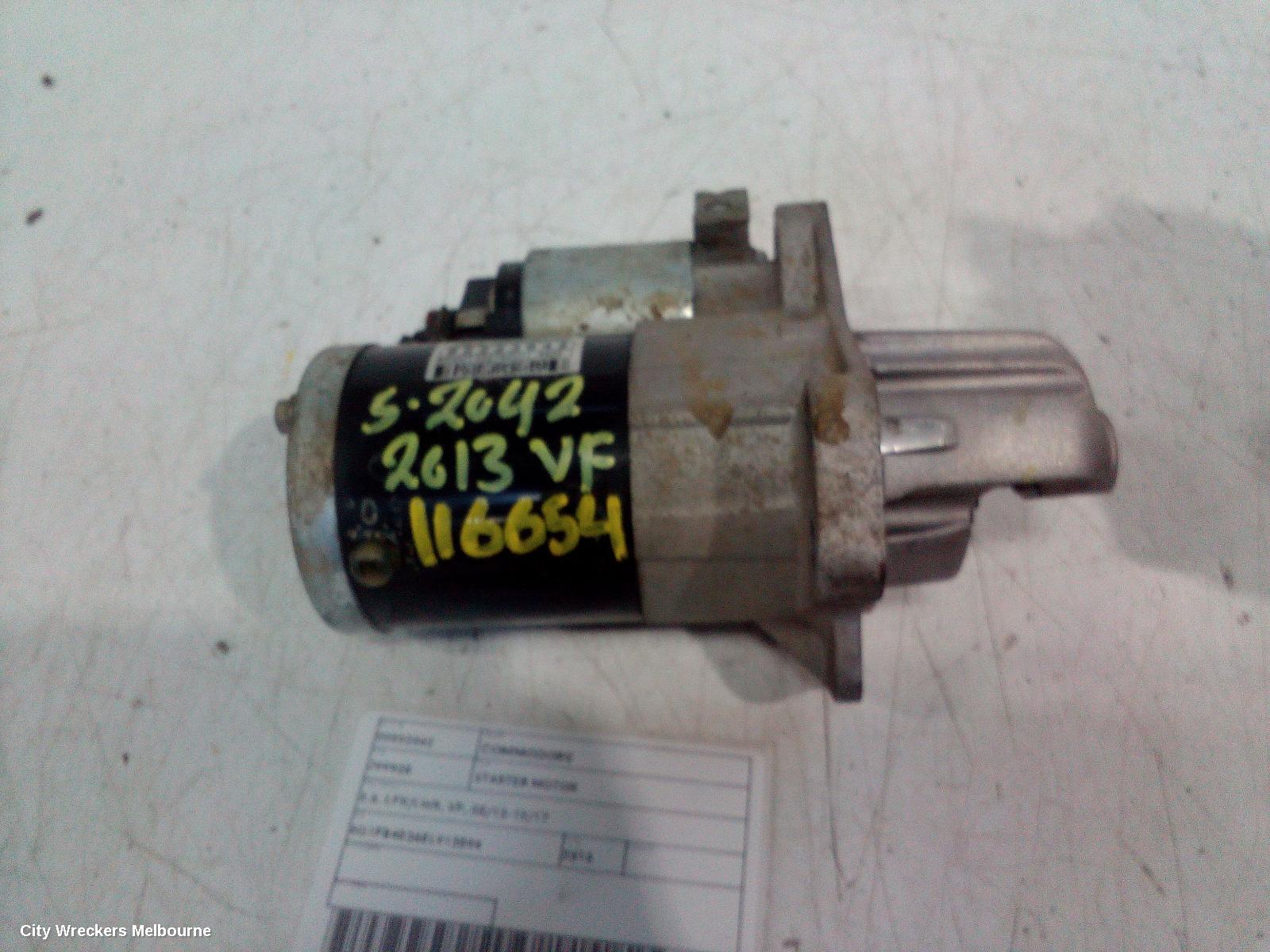 HOLDEN COMMODORE STARTER, 3.6, LFX/LWR, VF, 05/2013 - 12/2017