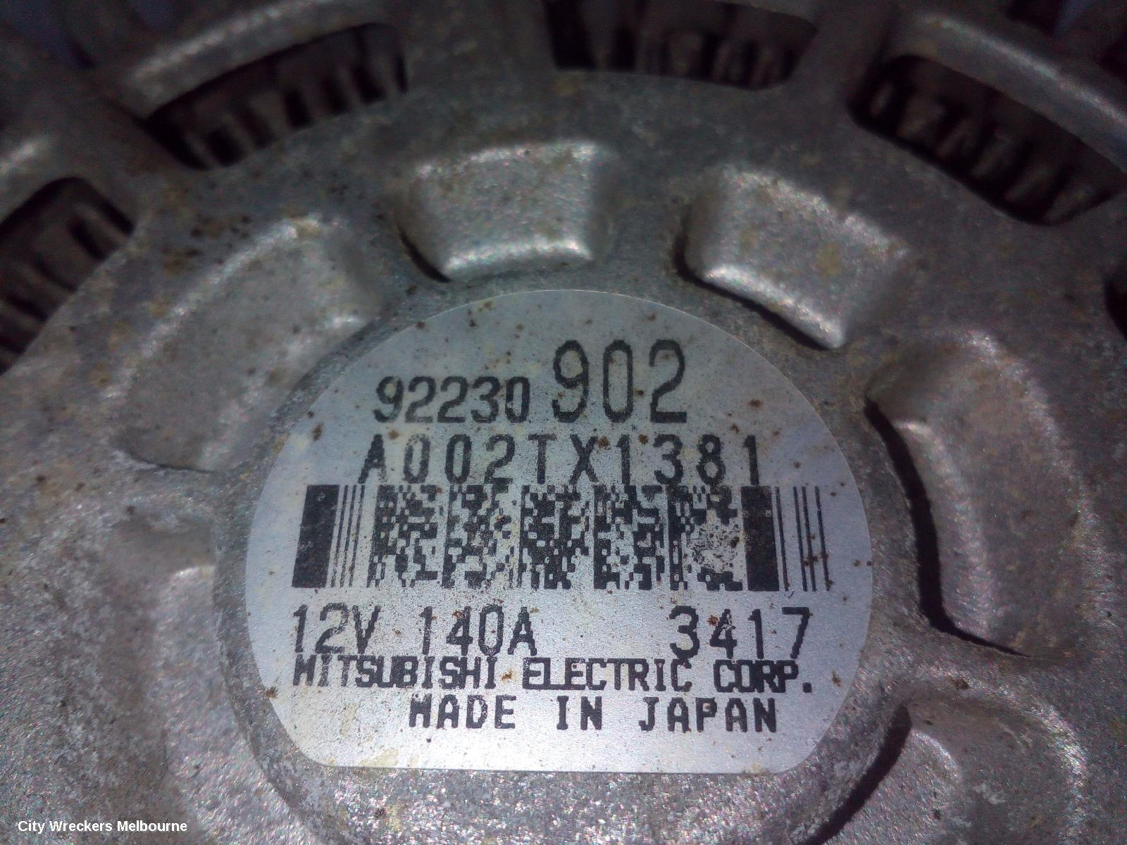 HOLDEN COMMODORE ALTERNATOR, 3.6, LFX/LWR, VF, 05/2013 - 12/2017