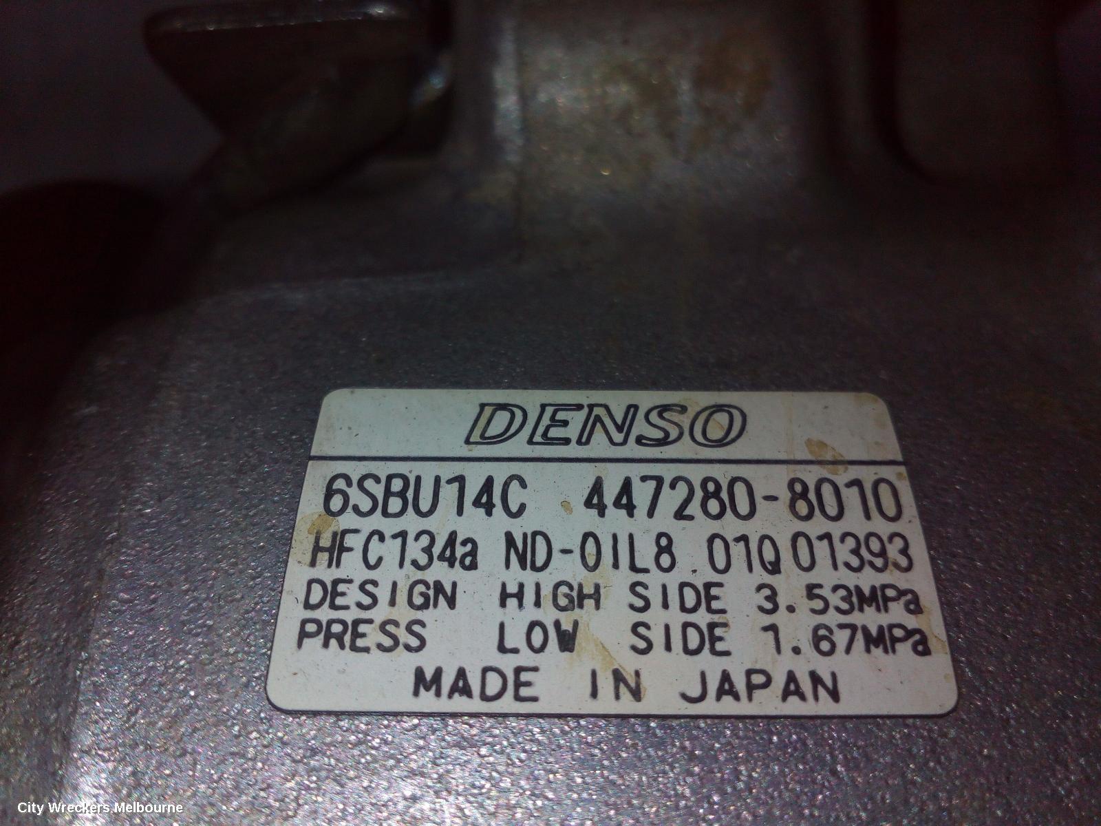 HOLDEN COMMODORE A/C COMPRESSOR, VF, 3.6, 05/2013 - 12/2017