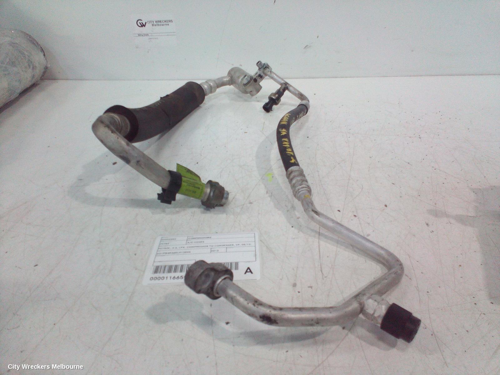 HOLDEN COMMODORE A/C HOSES, PETROL, 3.6, LFX, COMPRESSOR TO CONDENSER, VF, 05/2013 - 12/2017