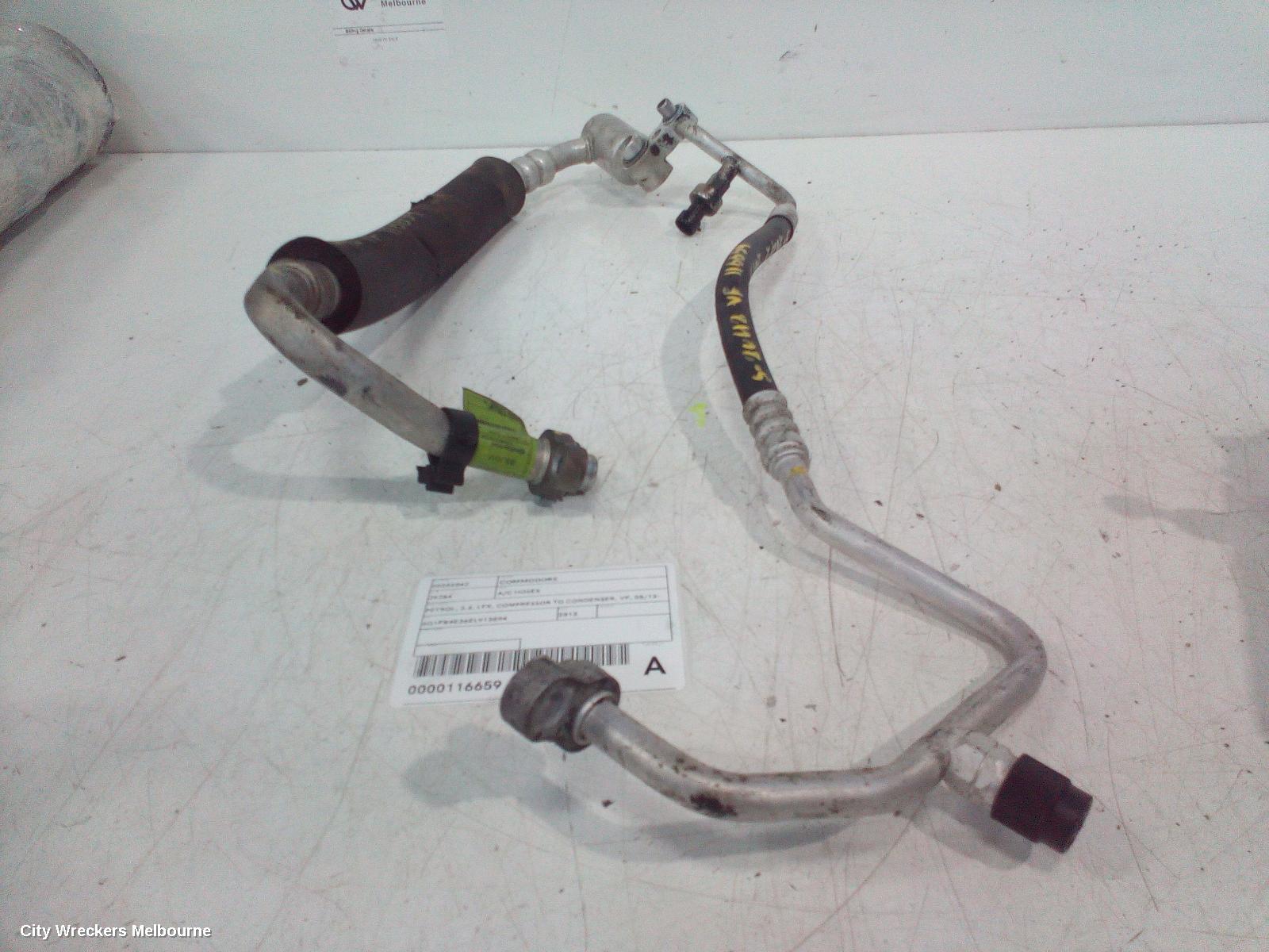 HOLDEN COMMODORE A/C HOSES, PETROL, 3.6, LFX, COMPRESSOR TO CONDENSER, VF, 05/2013 - 12/2017