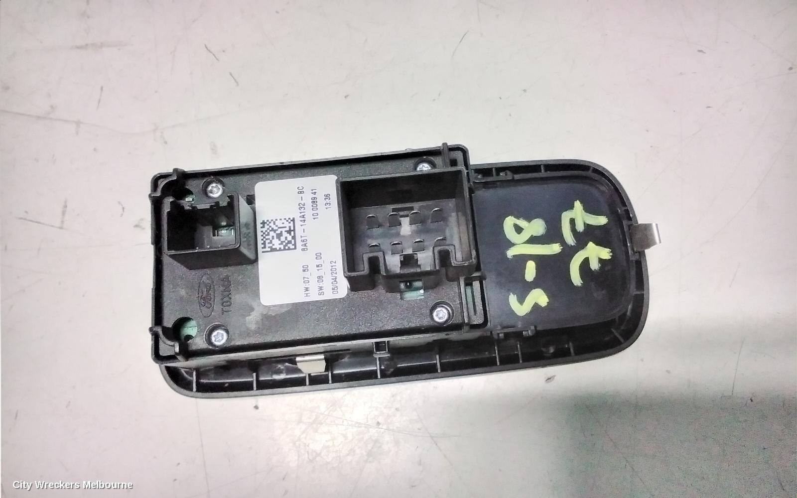 FORD FIESTA PWR DR WIND SWITCH, RH FRONT (MASTER SWITCH), 3DR HATCH, WS, 07/2008 - 12/2012