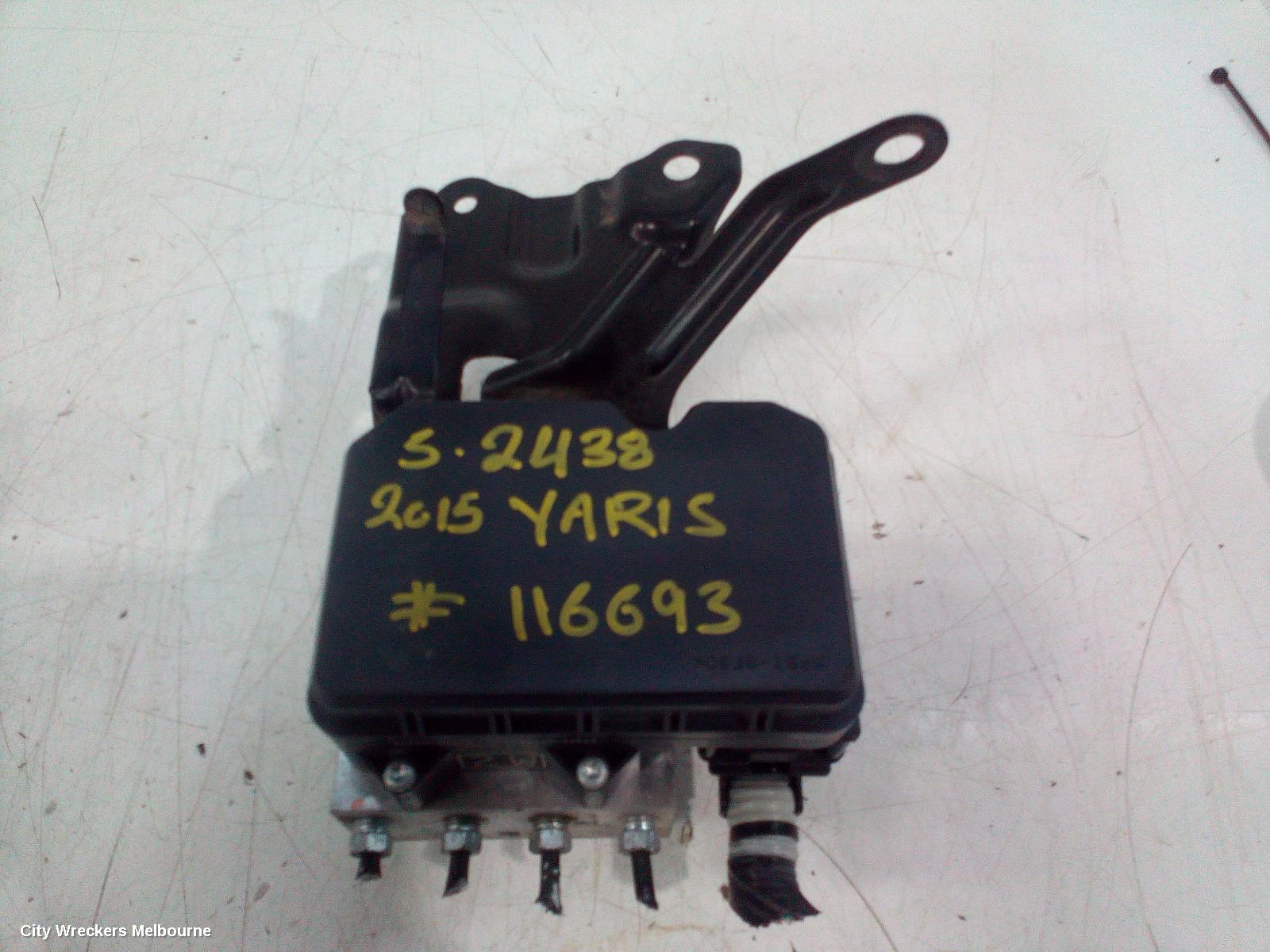 TOYOTA YARIS ABS PUMP/MODULATOR, 3DR/5DR HATCH, NCP13#, 08/2011 - 12/2019