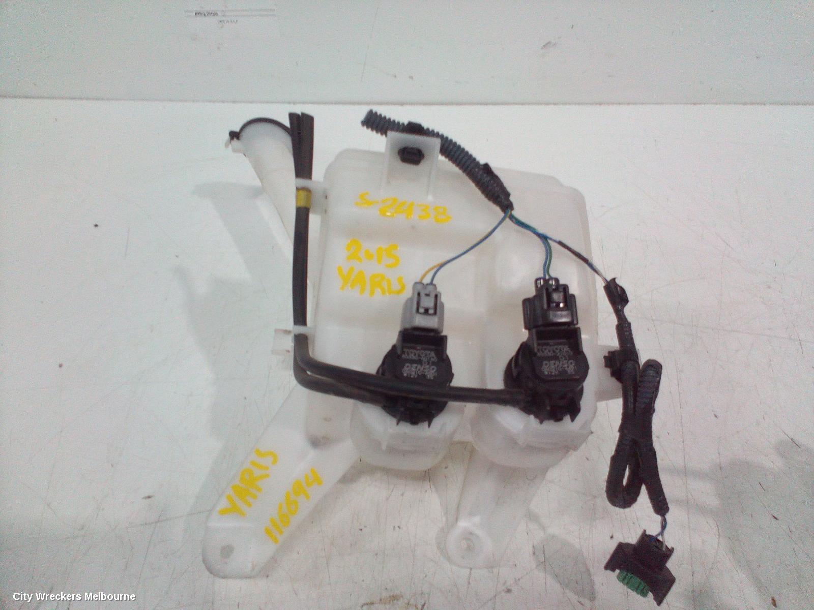 TOYOTA YARIS WASHER BOTTLE, NCP13#, HATCH, 08/2011 - 12/2019