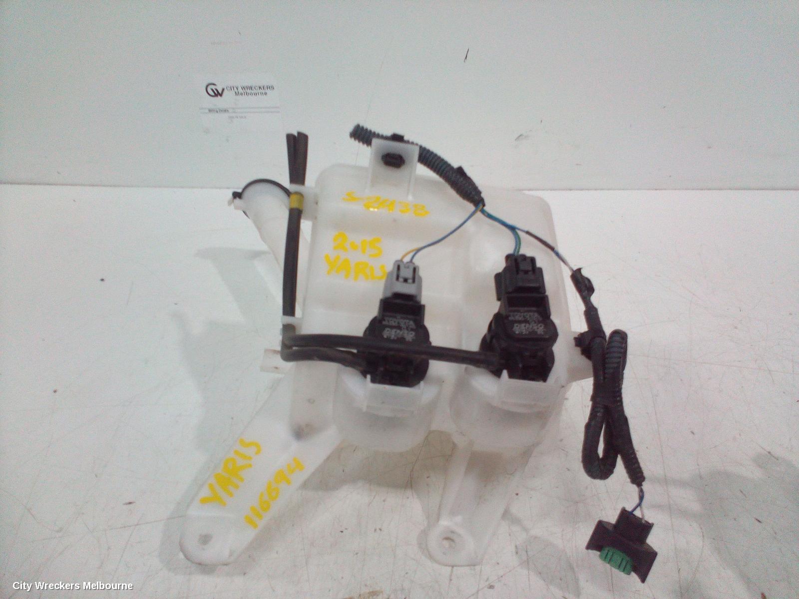 TOYOTA YARIS WASHER BOTTLE, NCP13#, HATCH, 08/2011 - 12/2019