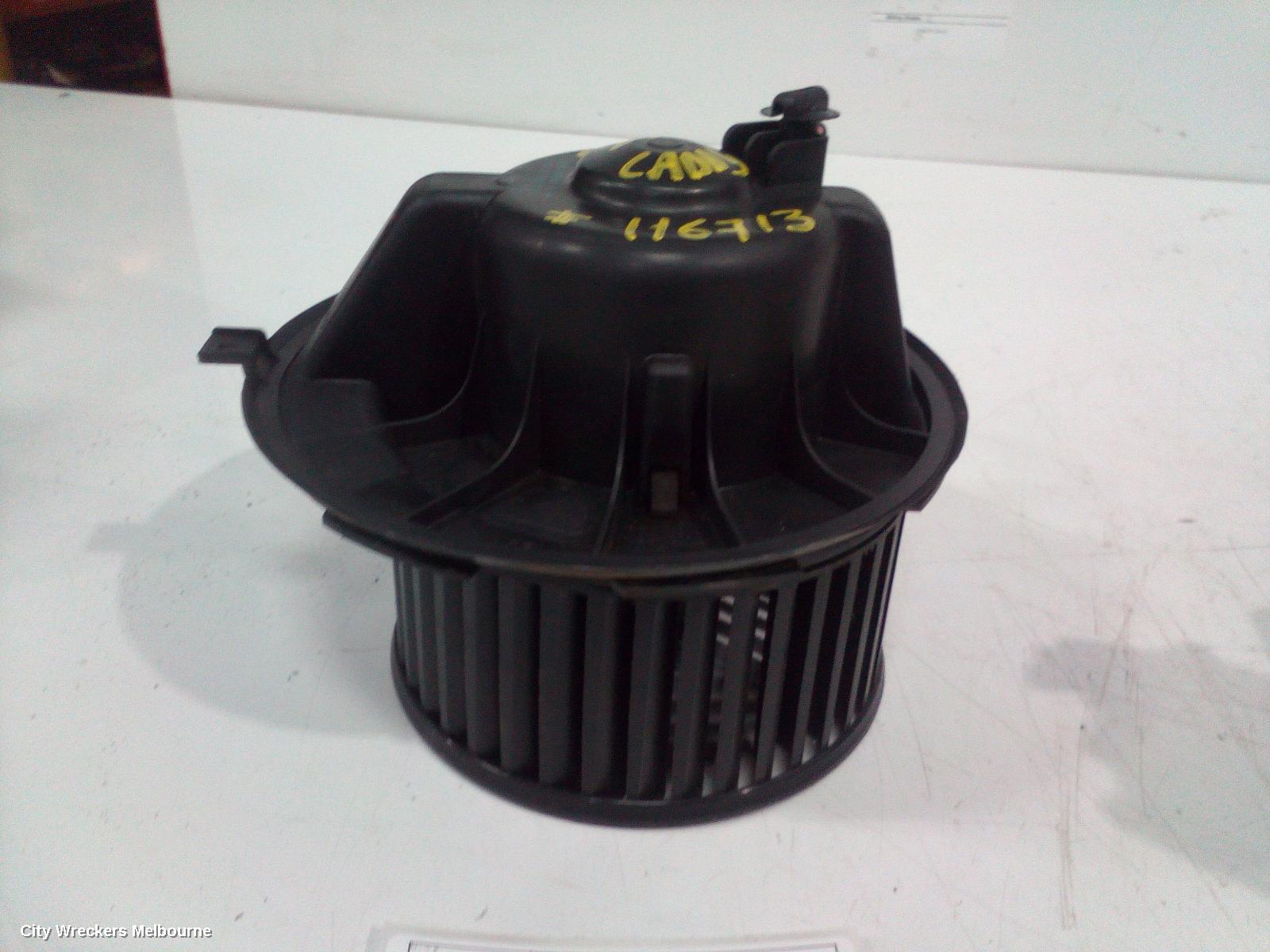 VOLKSWAGEN CADDY HEATER FAN MOTOR, 2KN, P/N 1K2819015, NON CLIMATE CONTROL TYPE, 12/2015 ONWARDS 02/2021
