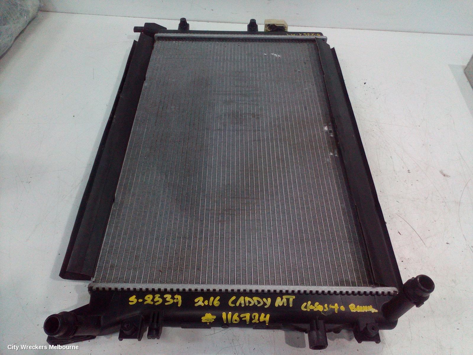 VOLKSWAGEN CADDY RADIATOR, MANUAL, 1.2/1.4, PETROL, 2KN, 07/2015 - 02/2021