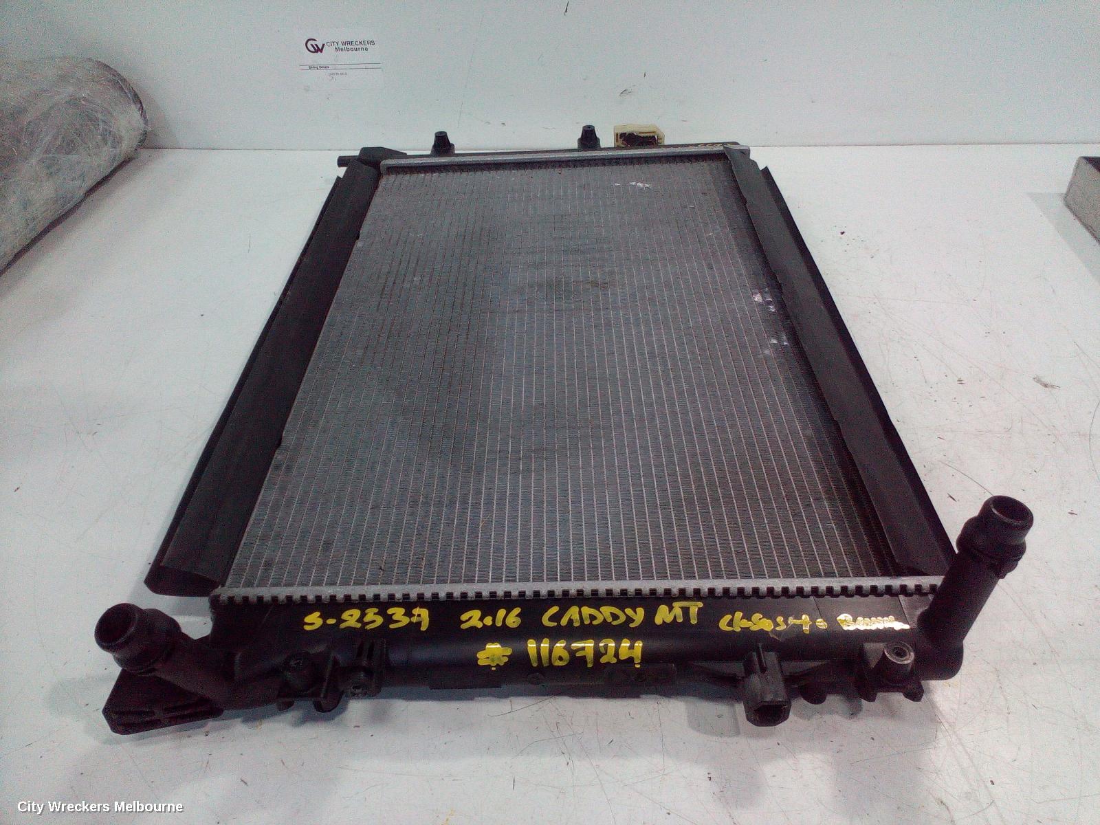 VOLKSWAGEN CADDY RADIATOR, MANUAL, 1.2/1.4, PETROL, 2KN, 07/2015 - 02/2021