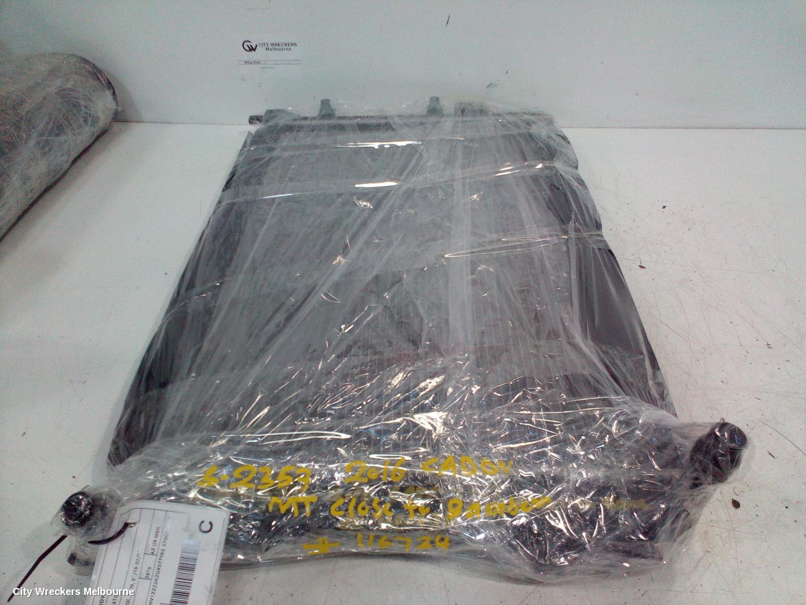 VOLKSWAGEN CADDY RADIATOR, MANUAL, 1.2/1.4, PETROL, 2KN, 07/2015 - 02/2021