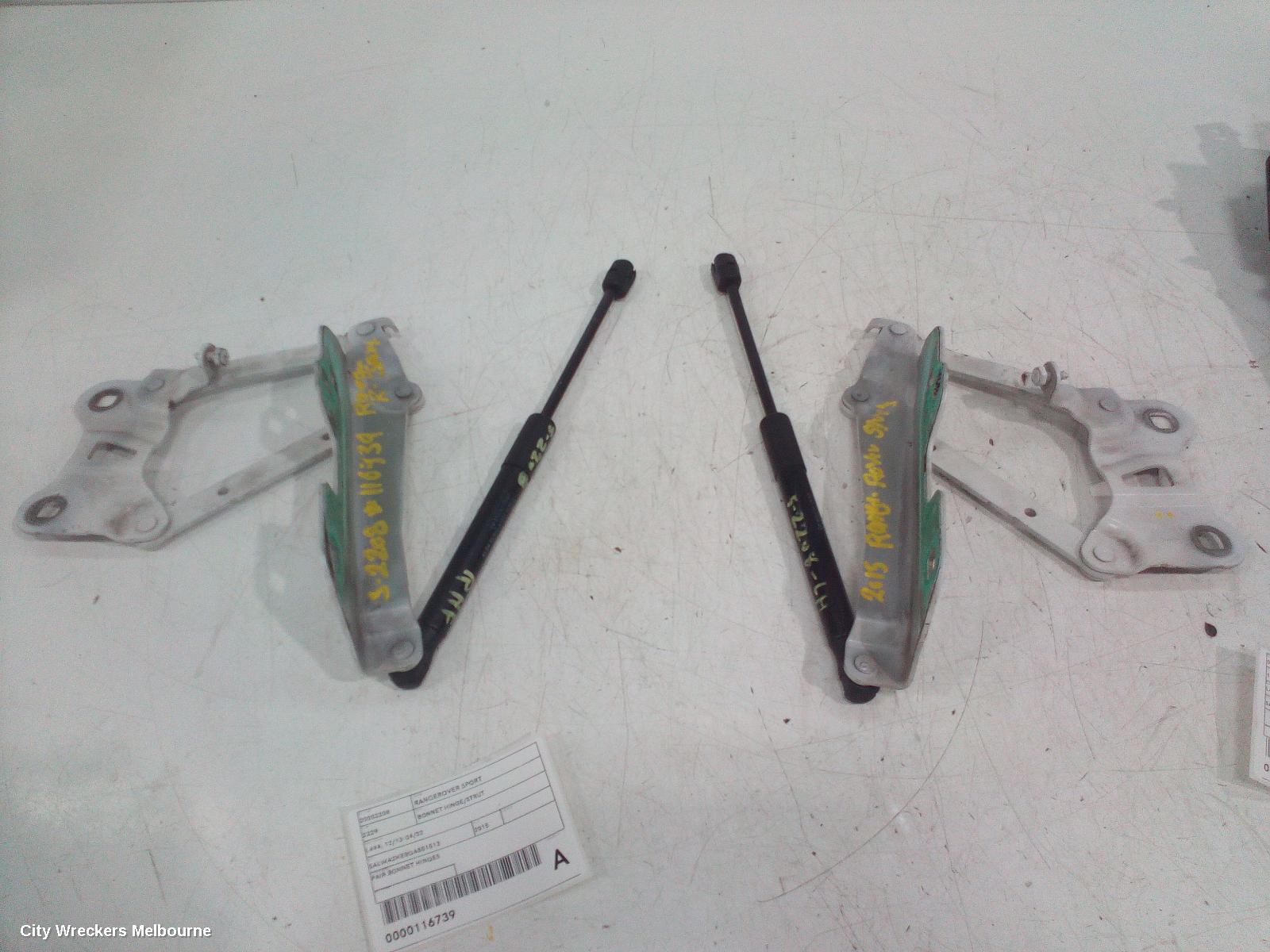 LAND ROVER RANGEROVER SPORT BONNET HINGE/STRUT, L494, 12/2013 - 04/2022