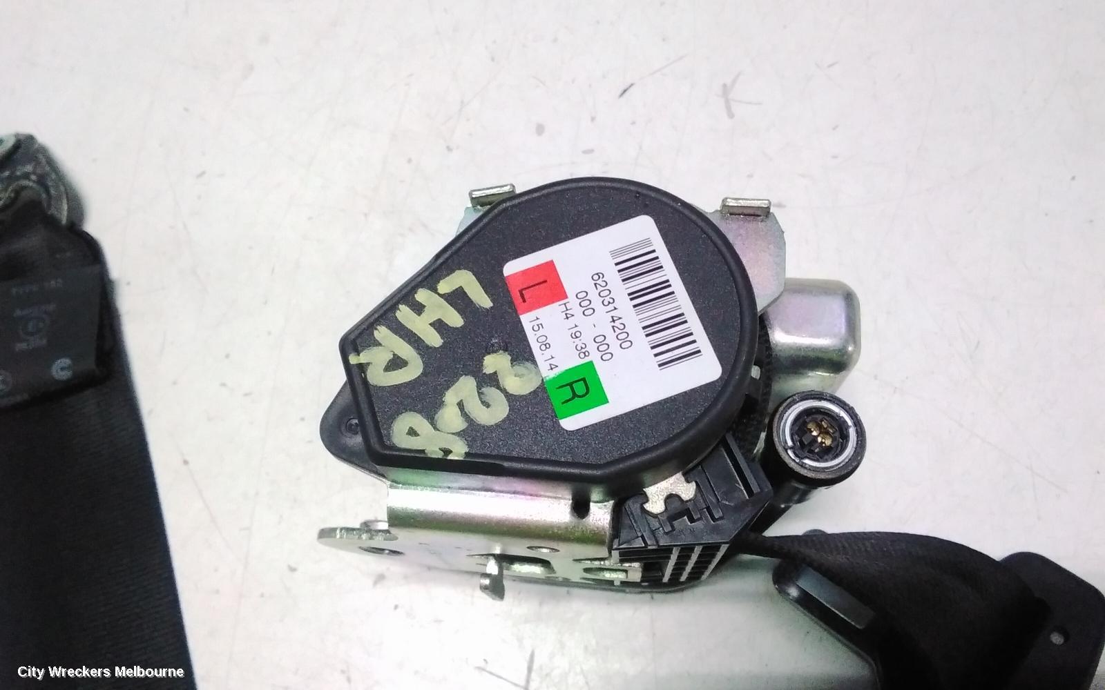 LAND ROVER RANGEROVER SPORT SEATBELT/STALK, LH REAR, SEAT BELT ONLY, L494, 06/2013 - 04/2022