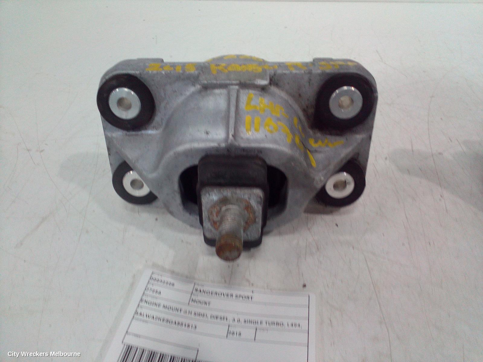 LAND ROVER RANGEROVER SPORT MOUNT, ENGINE MOUNT (LH SIDE), DIESEL, 3.0, SINGLE TURBO, L494, 06/2013 - 04/2022