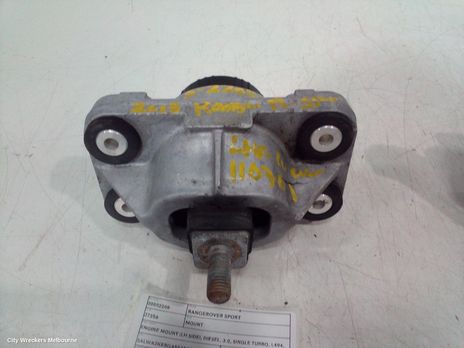 LAND ROVER RANGEROVER SPORT MOUNT, ENGINE MOUNT (LH SIDE), DIESEL, 3.0, SINGLE TURBO, L494, 06/2013 - 04/2022