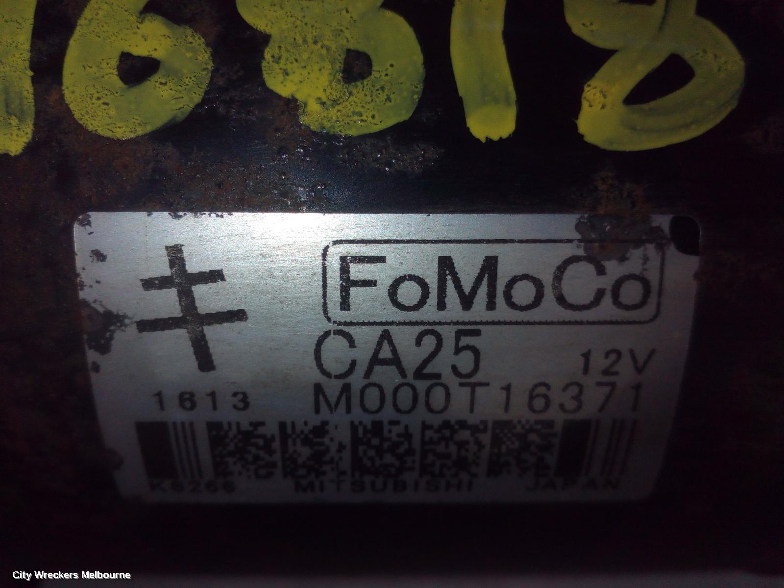 MAZDA CX9 STARTER, PETROL, 3.7, FWD, TB, 06/2011 - 12/2015