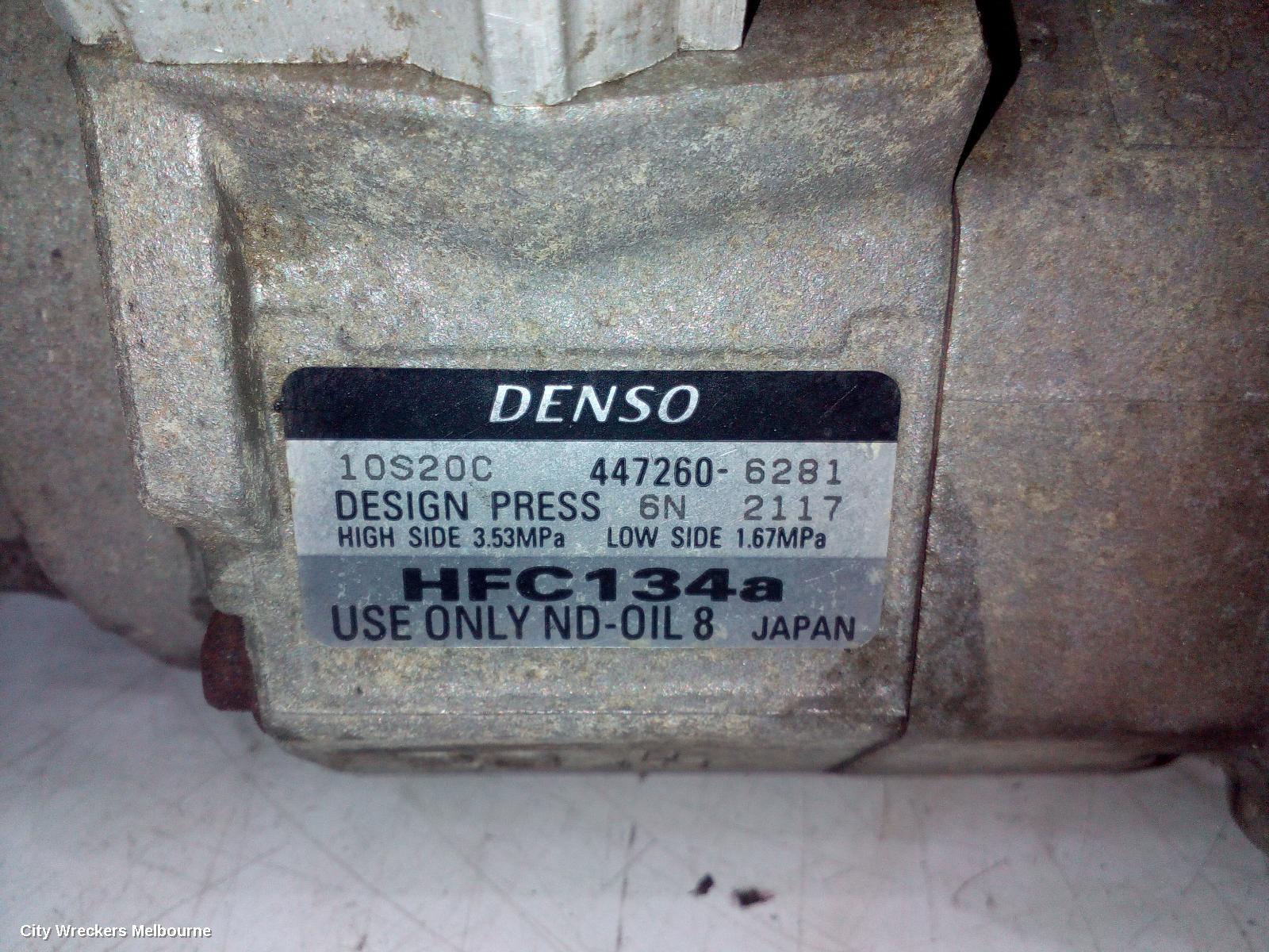 MAZDA CX9 A/C COMPRESSOR, TB, 12/2007 - 12/2015