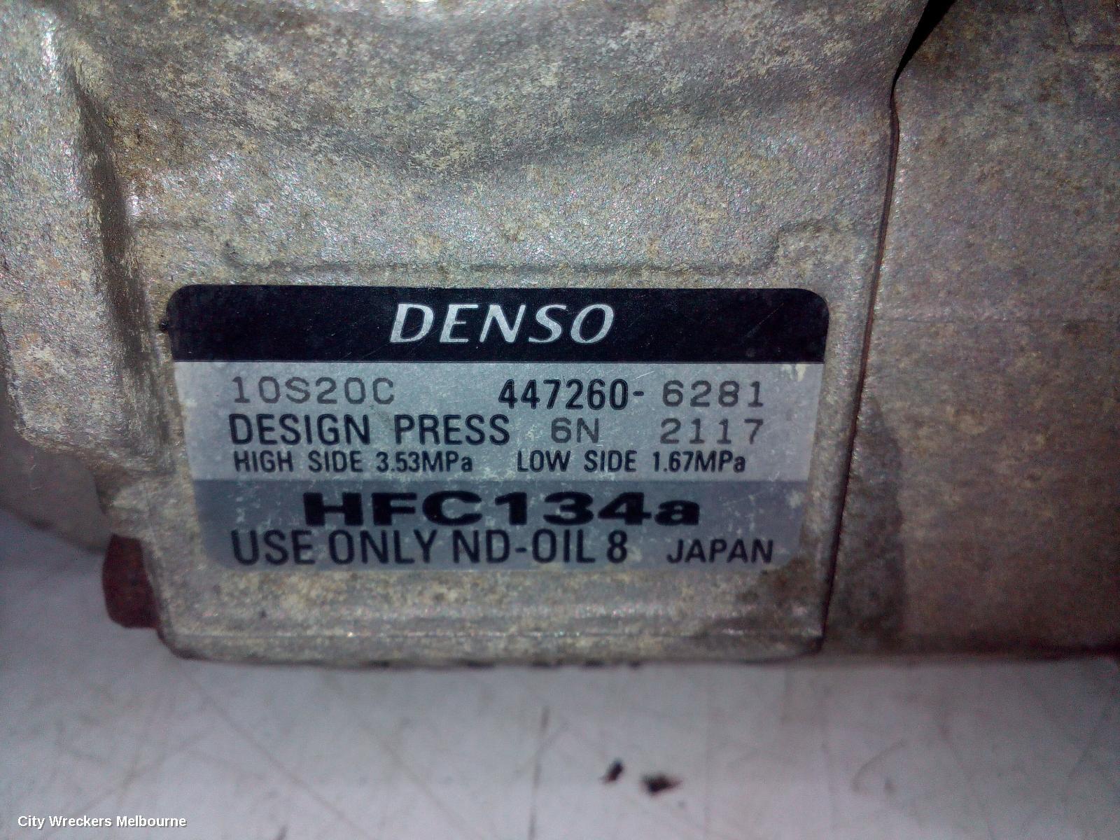 MAZDA CX9 A/C COMPRESSOR, TB, 12/2007 - 12/2015