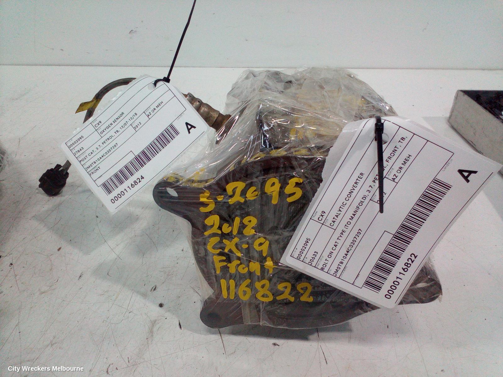 MAZDA CX9 CATALYTIC CONVERTER, BOLT ON CAT TYPE (TO MANIFOLD), 3.7, PETROL, FRONT, TB, 12/2007 - 12/2015