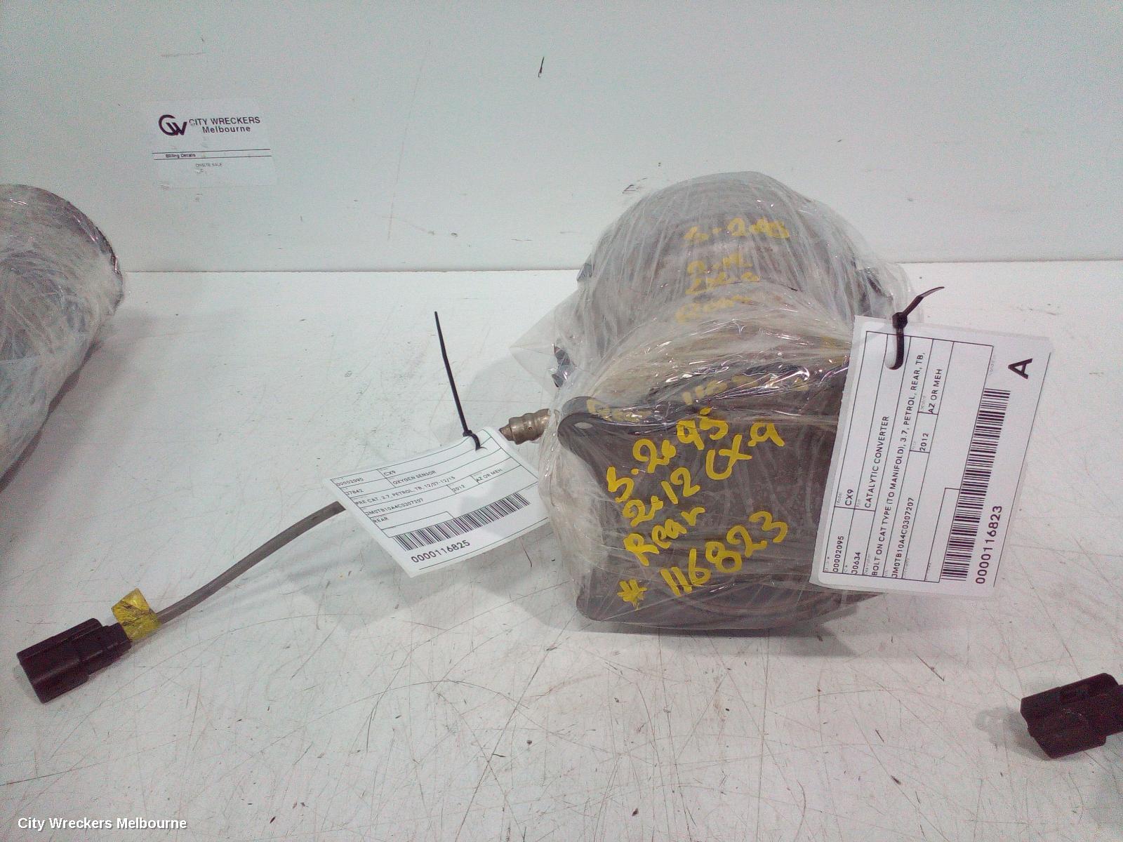 MAZDA CX9 CATALYTIC CONVERTER, BOLT ON CAT TYPE (TO MANIFOLD), 3.7, PETROL, REAR, TB, 12/2007 - 12/2015