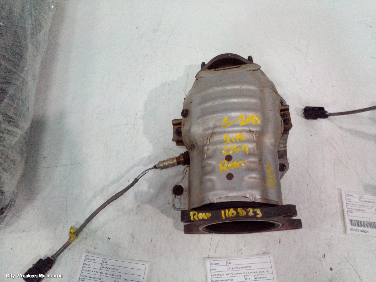 MAZDA CX9 CATALYTIC CONVERTER, BOLT ON CAT TYPE (TO MANIFOLD), 3.7, PETROL, REAR, TB, 12/2007 - 12/2015