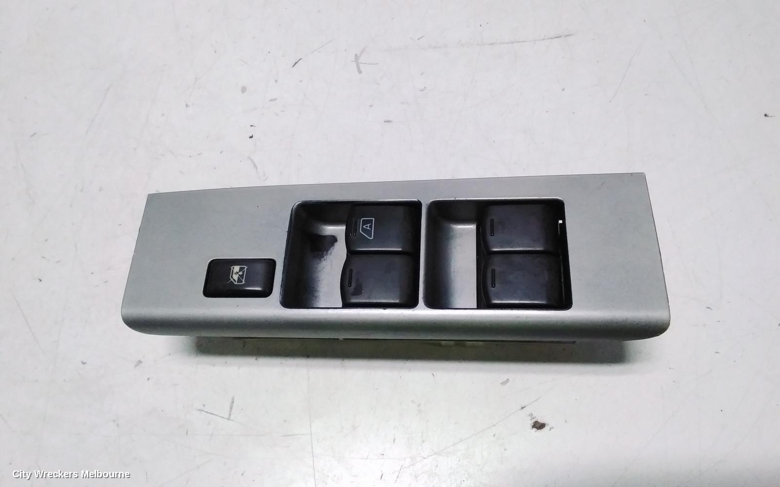 NISSAN NAVARA PWR DR WIND SWITCH, D40, RH FRONT (MASTER SWITCH), 4DR TYPE, SINGLE PLUG, NON CENTRAL LOCKING TYPE, 09/2005 - 08/2015